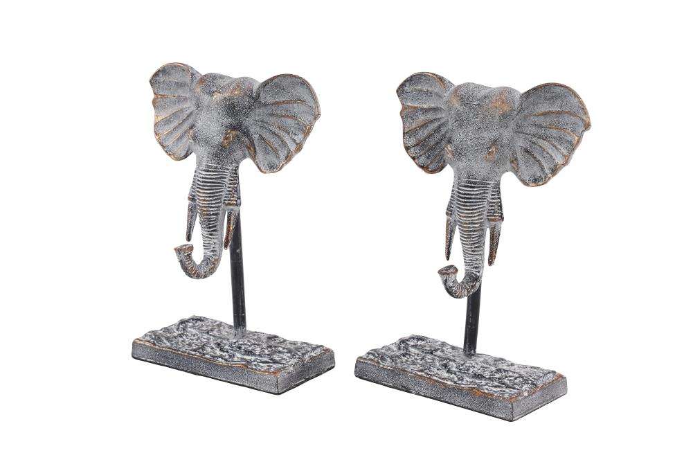 Grayson Lane 18985 2-Pack Multiple Colors/Finishes Metal Eclectic Sculpture