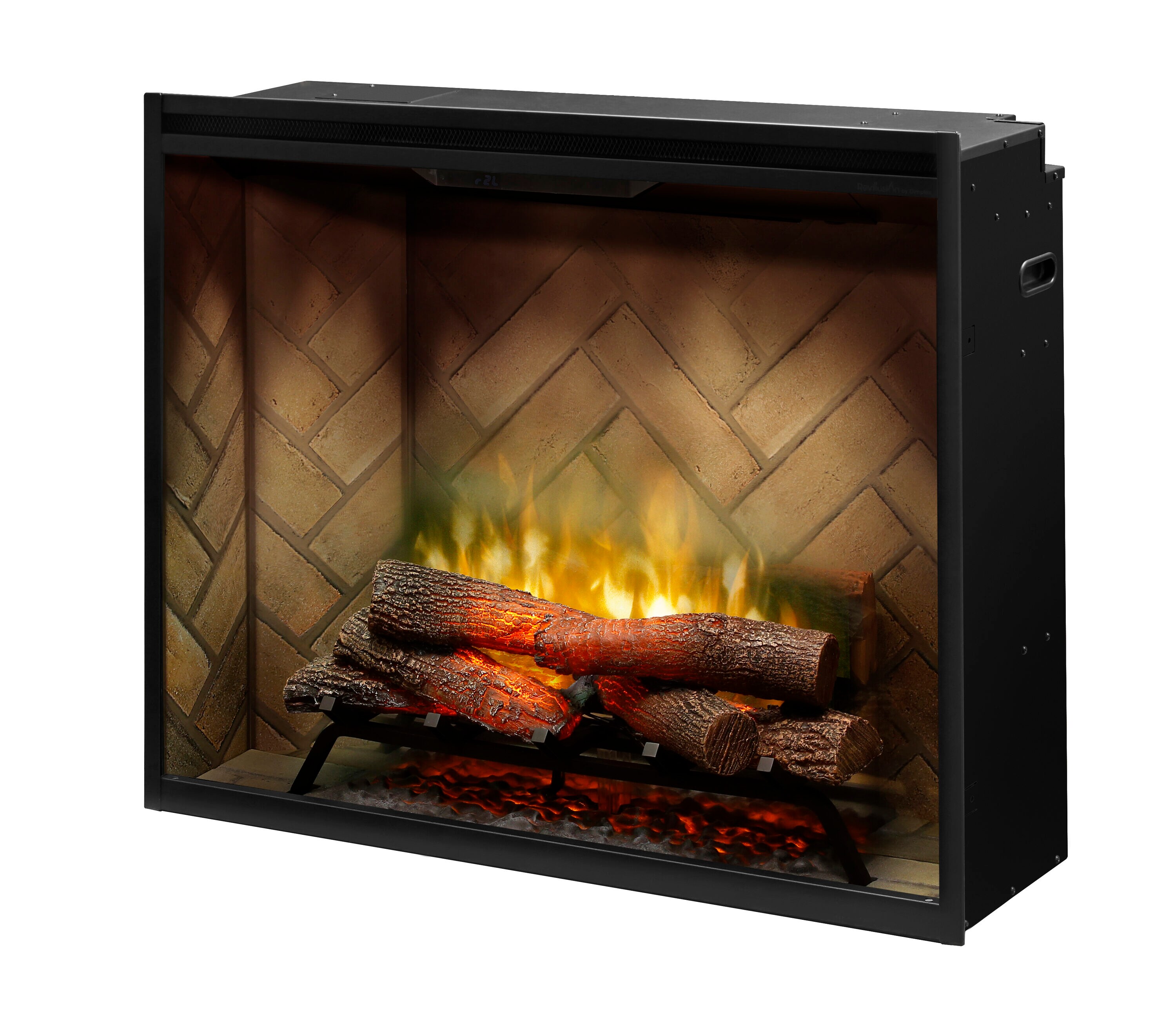 Dimplex RBF36P 37.17-in W Black Fan-forced Electric Fireplace