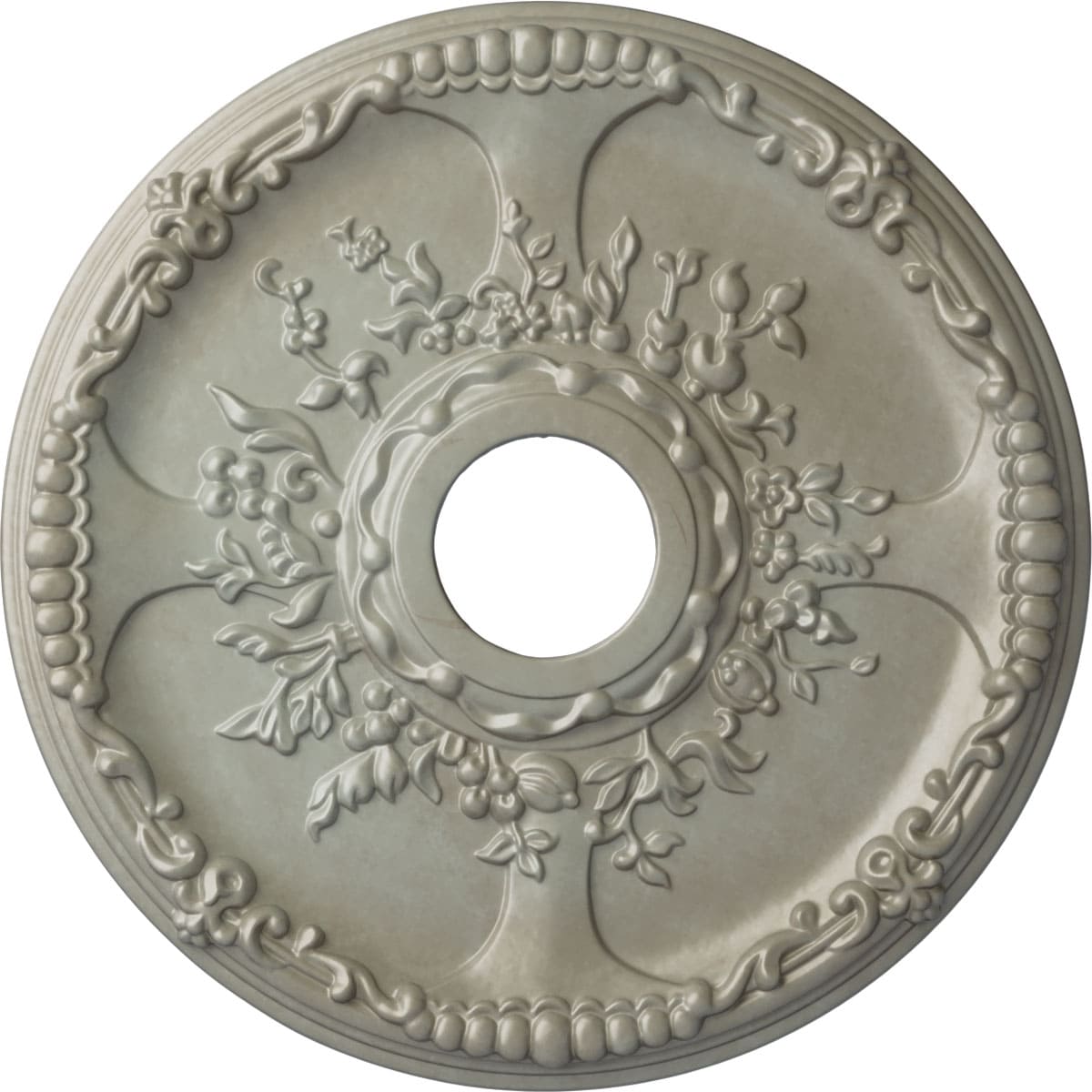 Ekena Millwork CM18SEFLS Antioch 18-in W x 18-in L Painted Flash Gold Polyurethane Whole Ceiling Medallion