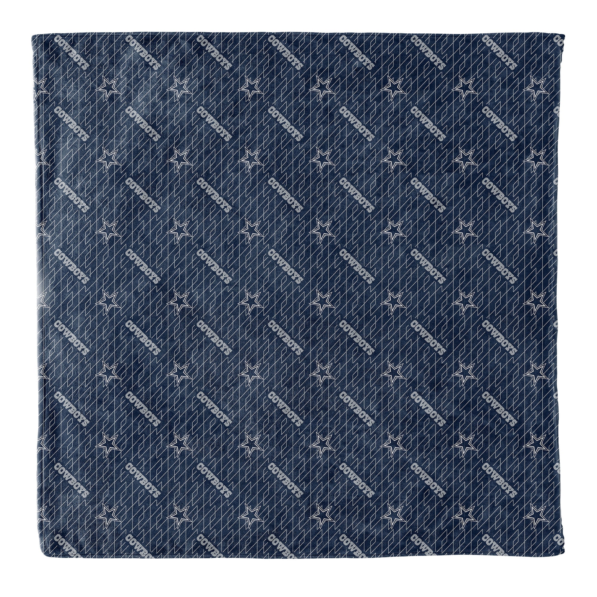 Nfl Dallas Cowboys Logo Stripe Flannel Fleece Throw Blanket : Target