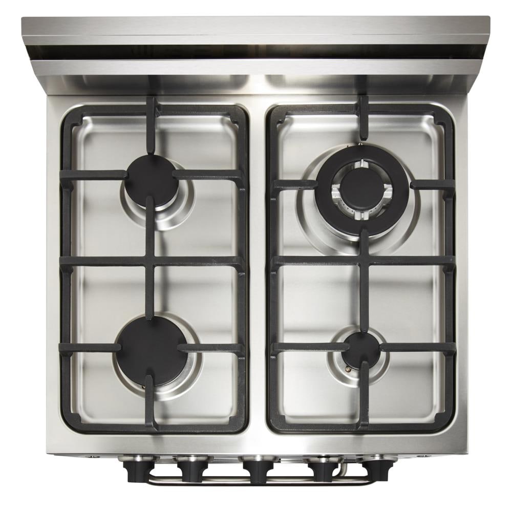 Unique Classic Retro 24-in 4 Burners 2.9-cu ft Freestanding Natural GAS Range (Midnight Black) | UGP-24CR B