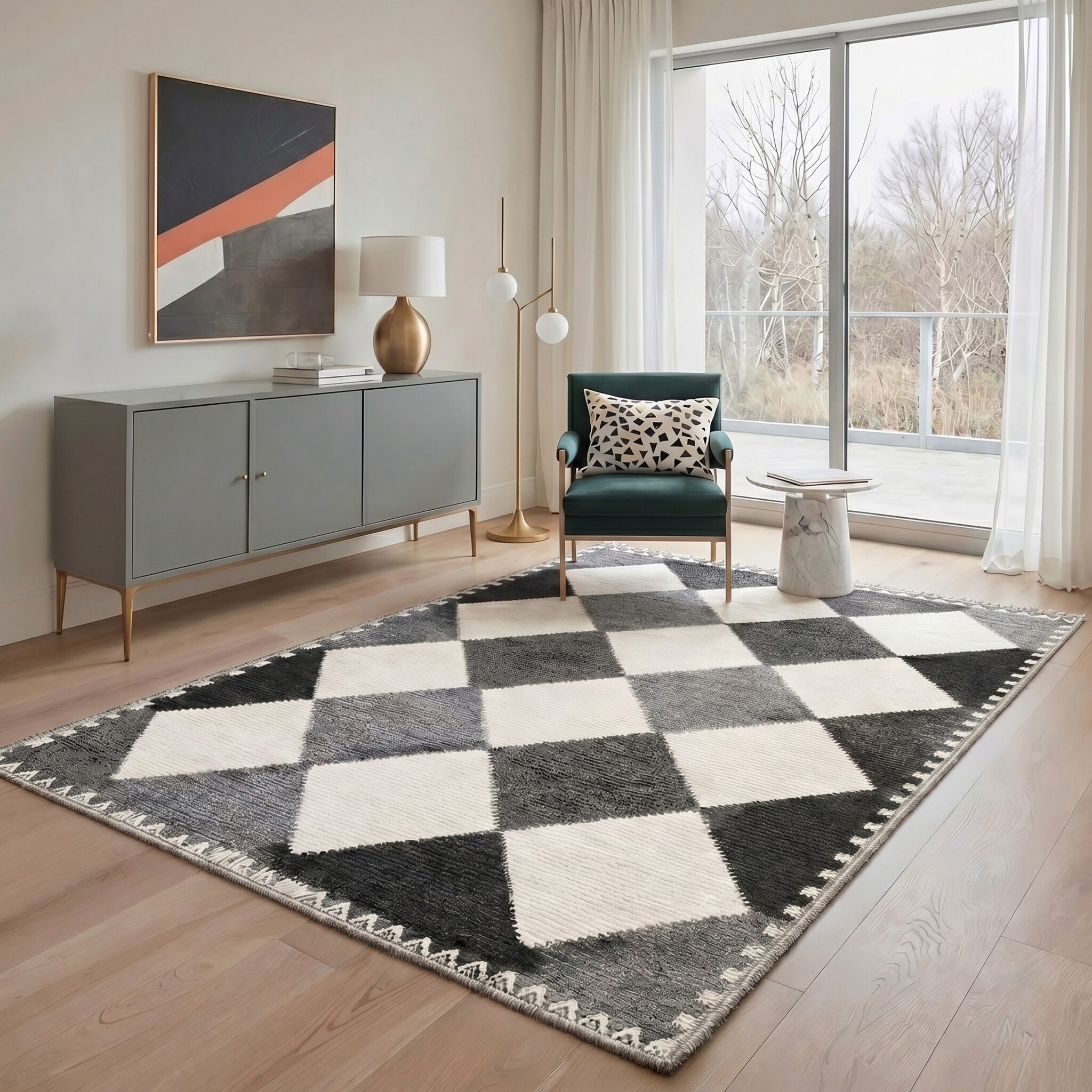BAVNI ARP1297-BLACK-2X10 rugs - View #5