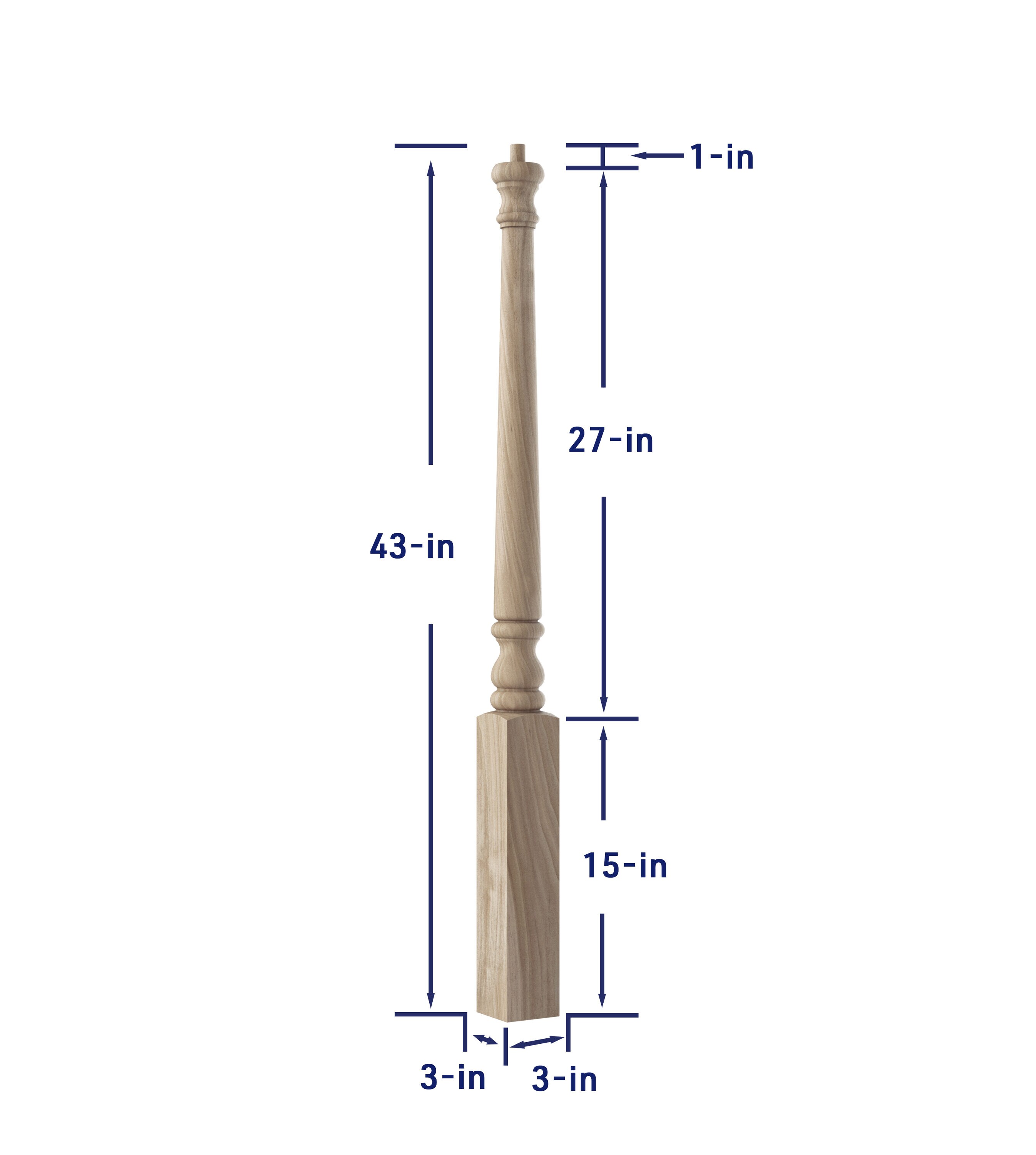 Crown Heritage 4424010 Interior-Stairpart-Newel-Posts - View #4