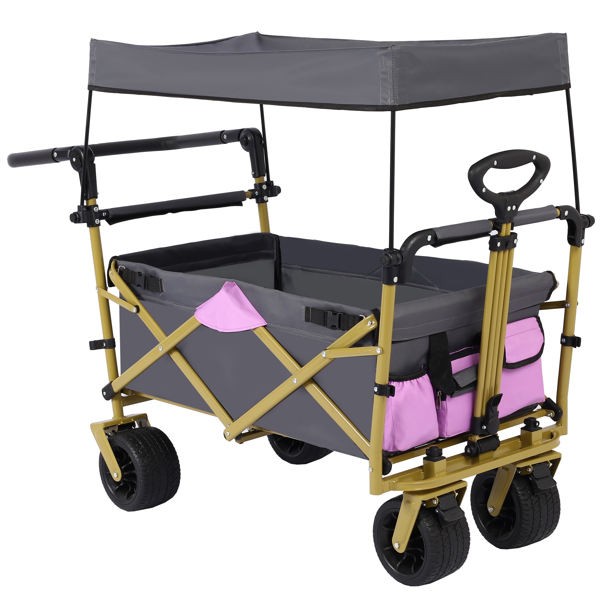 AHIOU HOME ZAAHG-27472C Carolyn 5-cu ft Steel Folding Yard Cart