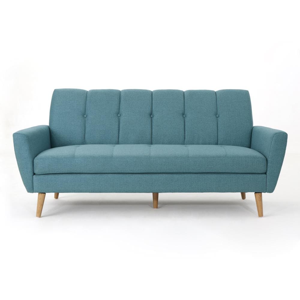 Best Selling Home Decor 303692 Treston 71.30-in Midcentury Blue 3 -seater Sofa