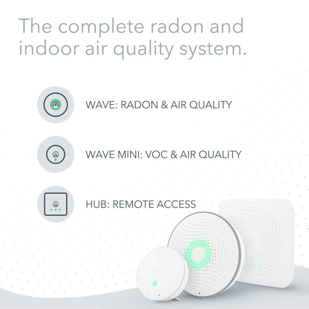 Airthings Whole Home Battery Operated Radon Detector and Indoor Air Quality  Monitor Starter Kit 4200 - The Home Depot