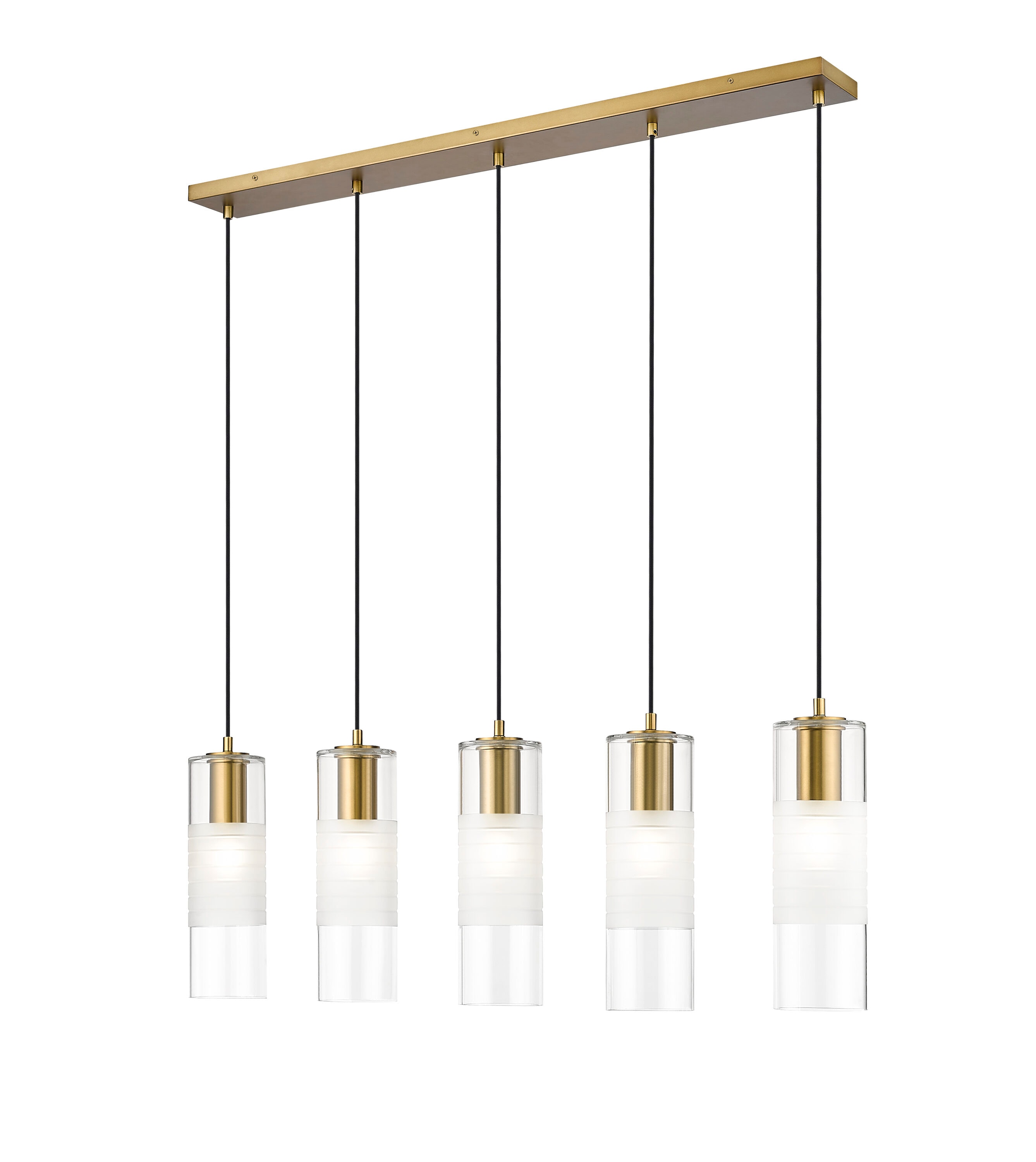 Z-Lite 824P-5L-MGLD Alton 5 -Light Gold Transitional For Use in Bedrooms, Dining Rooms, Foyers, Kitchens, Living Rooms Chandelier
