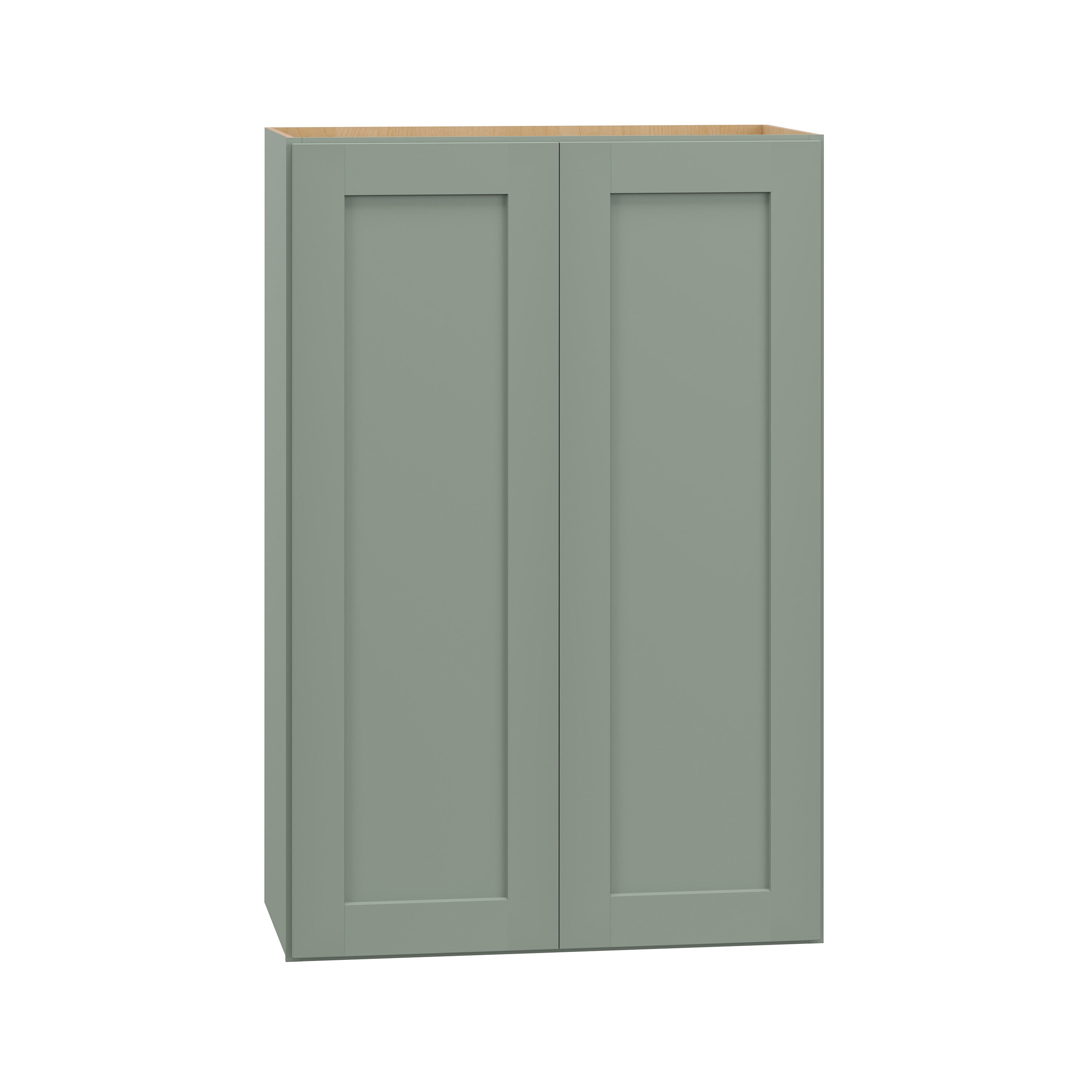 Diamond Express 61H-W2436 Jamestown 24-in W x 36-in H x 12-in D Retreat Green Wall Fully assembled Plywood Cabinet (Recessed Panel Shaker)