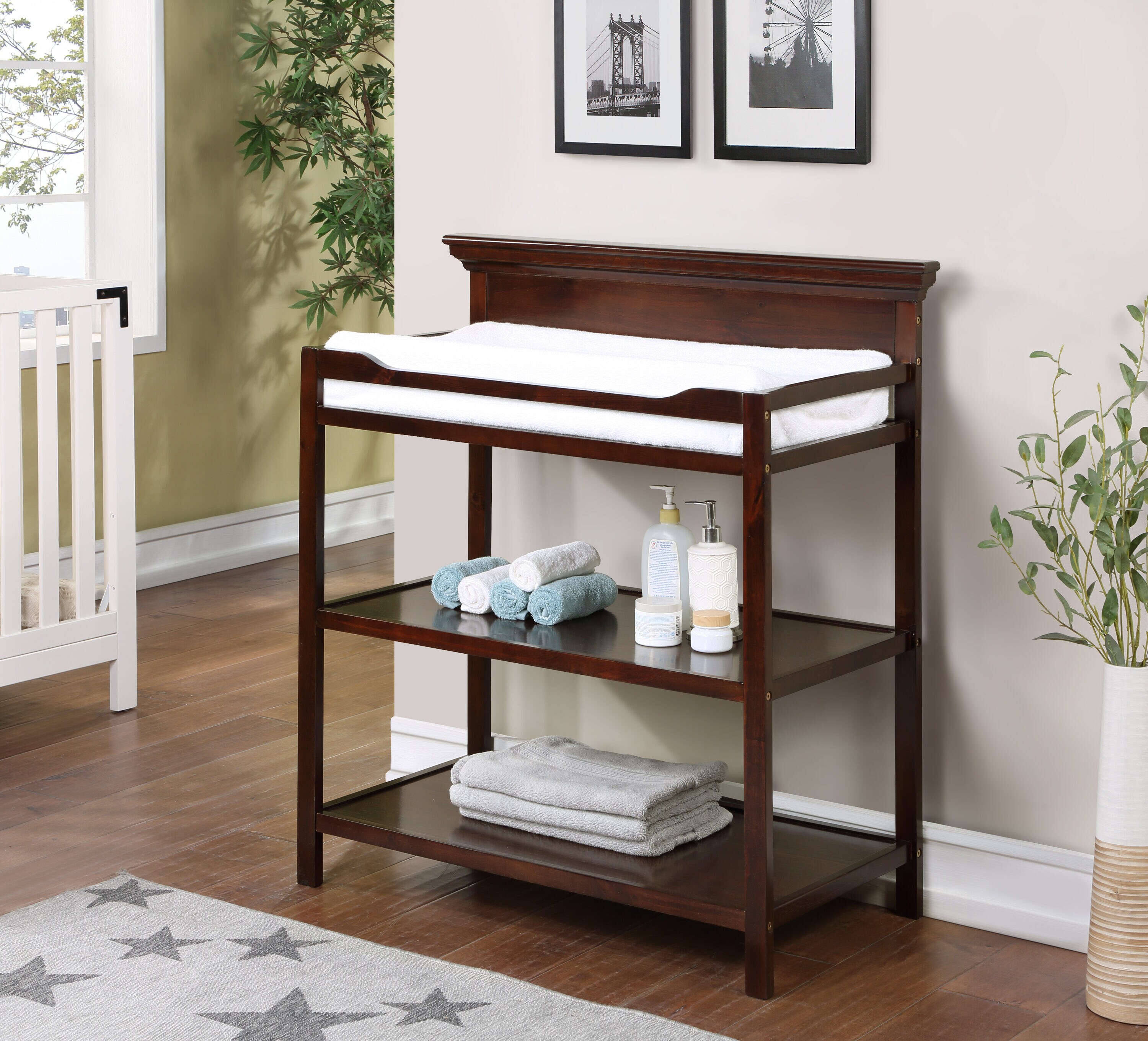 Suite Bebe 0066-ESP 40-Inches W Espresso Freestanding -Mount Changing Table