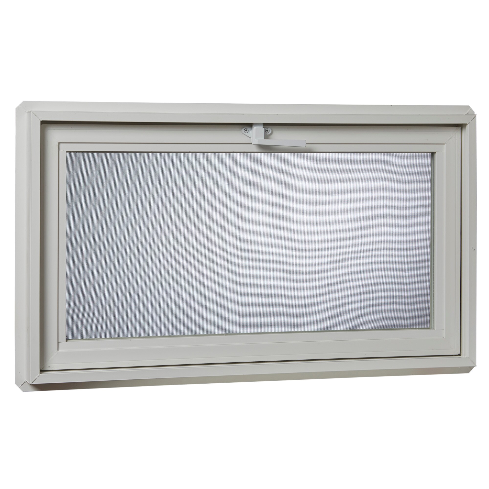 RELIABILT 30001 Series 31-3/4-in x 13-3/4-in x 3-in Jamb Tilting Vinyl Replacement White Basement Hopper Window