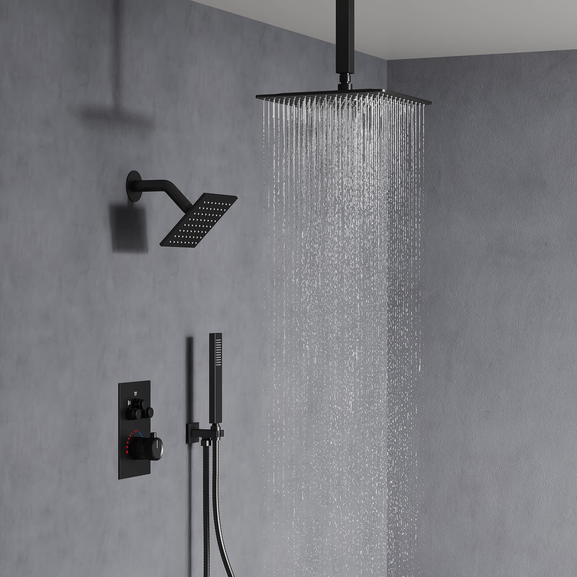 EVERSTEIN SFS1007-BK12 Tub-Shower-Faucets - View #11
