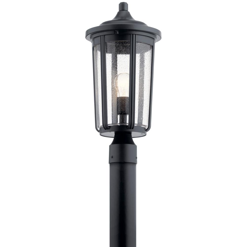 allen + roth Brayden 21.63-in Matte Black Traditional Outdoor Light Post  Lantern in the Post Light Parts department at