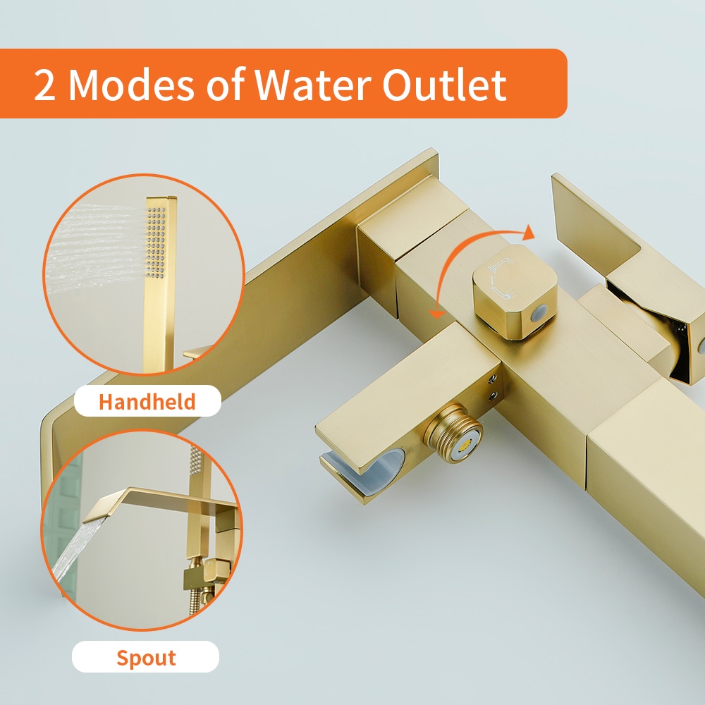 WELLFOR WASP002MB Roman-Tub-Faucets - View #8