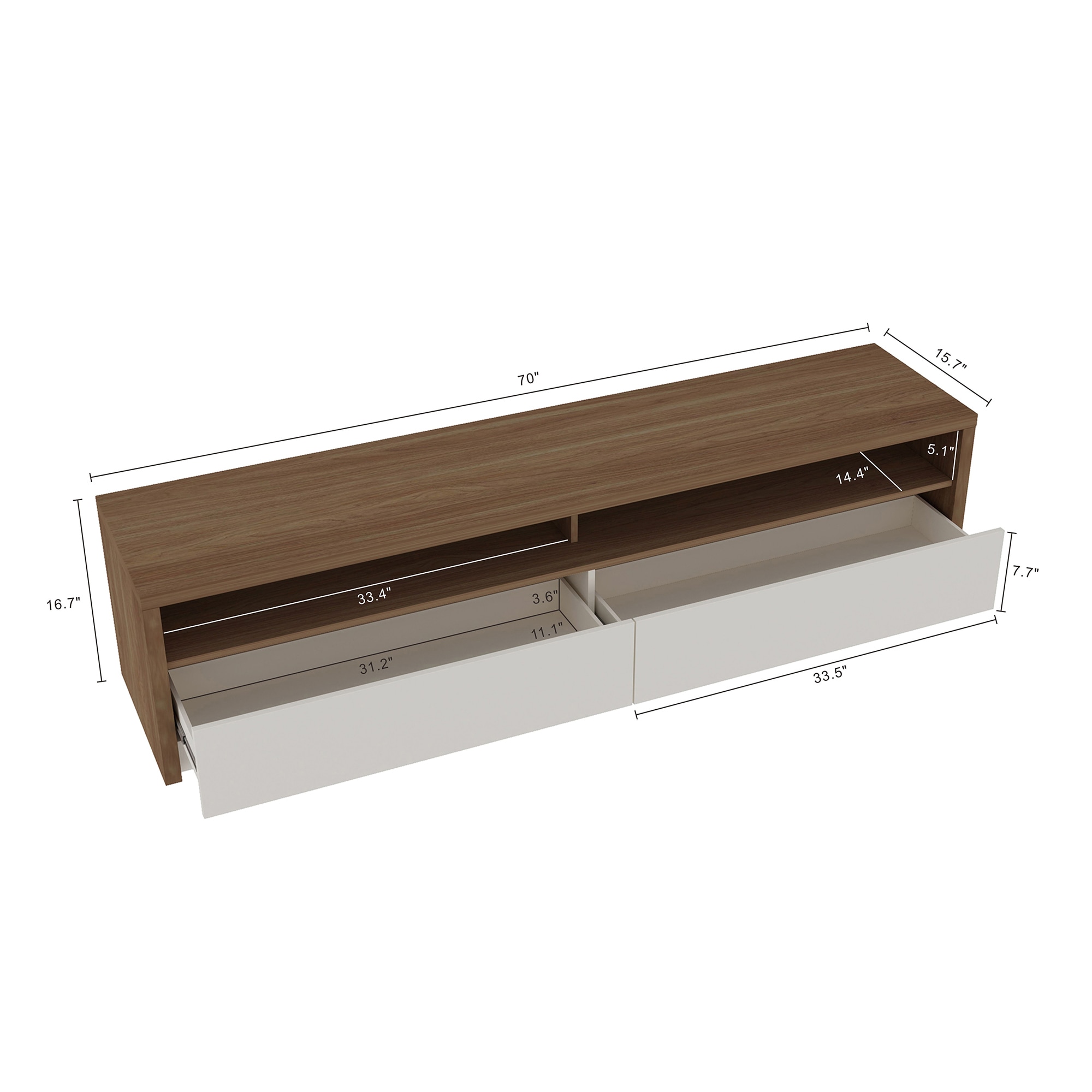Manhattan Comfort TV008-OW Tv-Stands - View #3