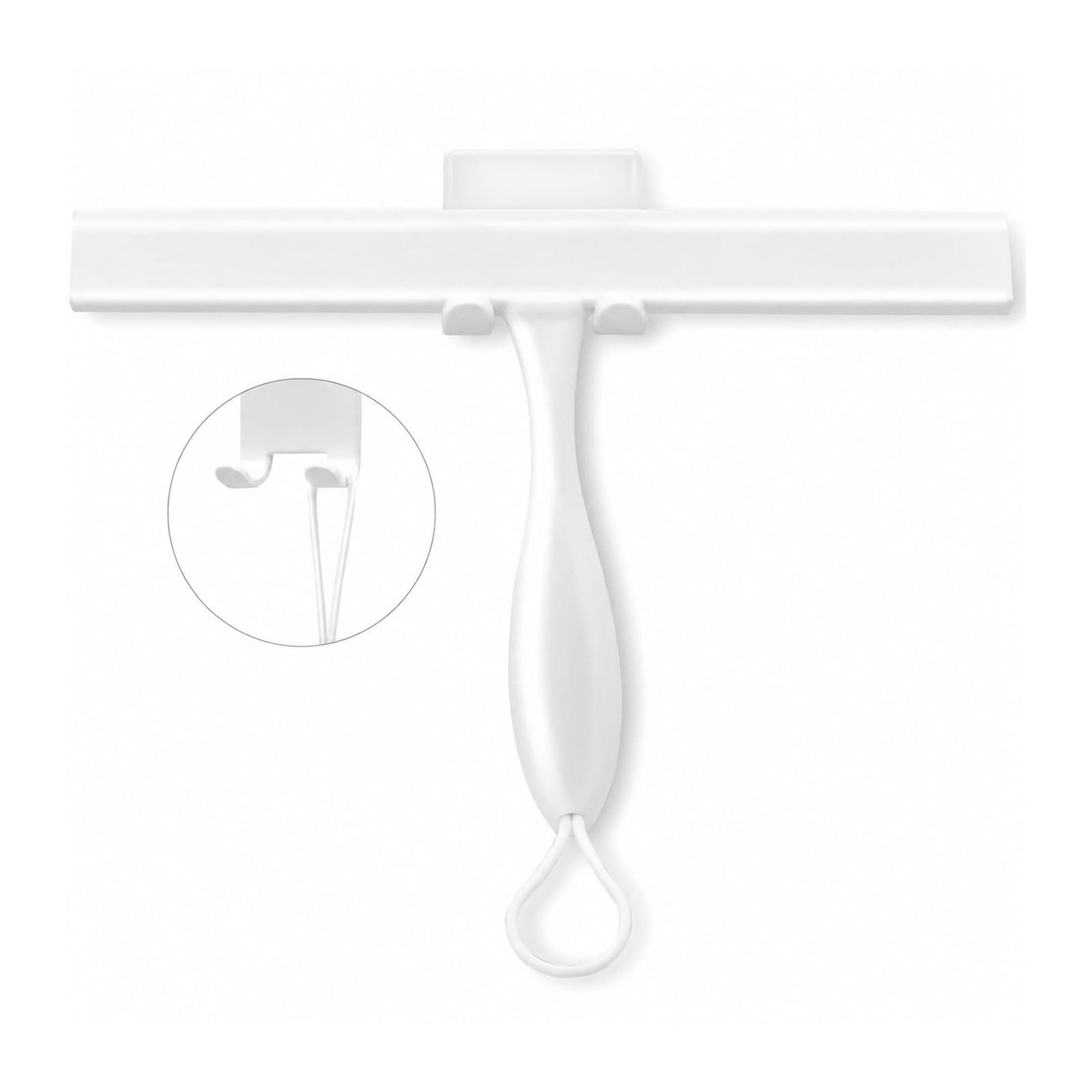 Afoxsos  Shower Squeegee for Glass Doors 11 Inch Ergonomic Anti Rust Silicone with Stainless Steel Frame for Mirrors Tiles and Windows Cleaning