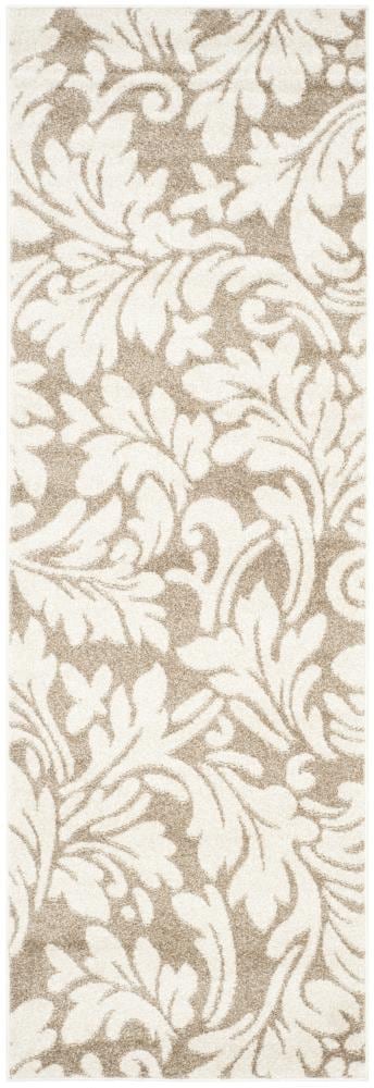 Safavieh AMT425S-211 Clara 2 x 11 (ft) Loomed Polypropylene Wheat/Beige Rectangular Indoor/Outdoor Floral/Botanical Runner rug