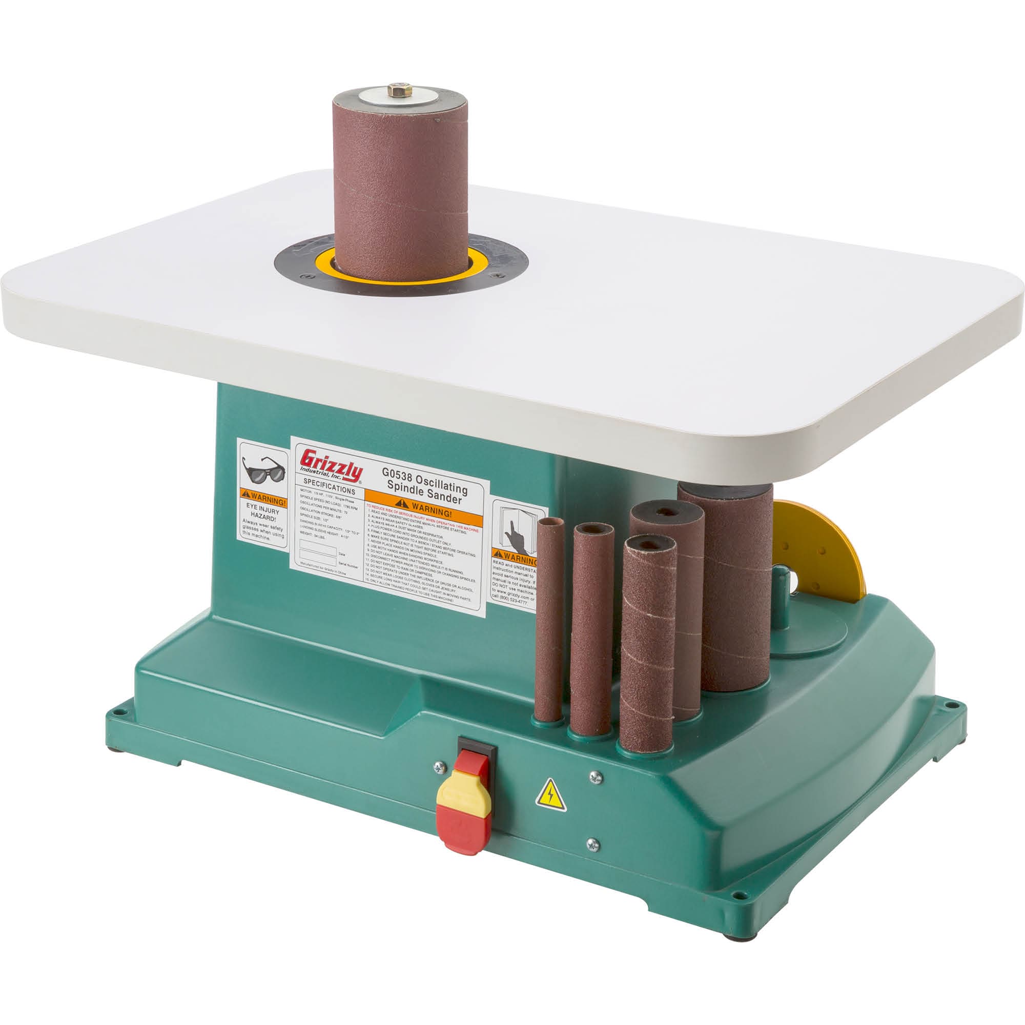 Grizzly G0538 Benchtop-Sanders - View #2