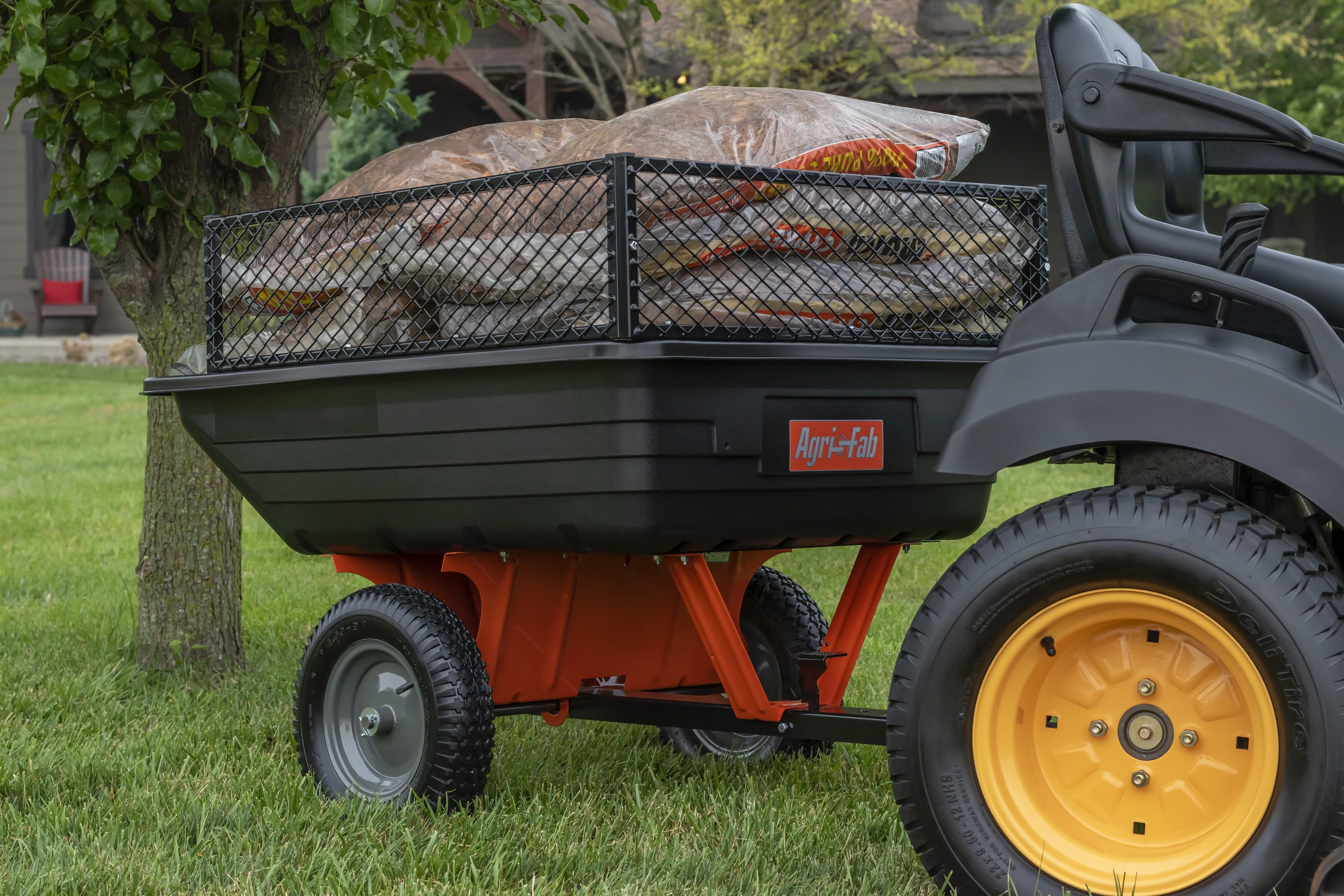 Agri-Fab Dump Cart Mesh Rails Mesh Deck Attachment in the Wheelbarrow ...