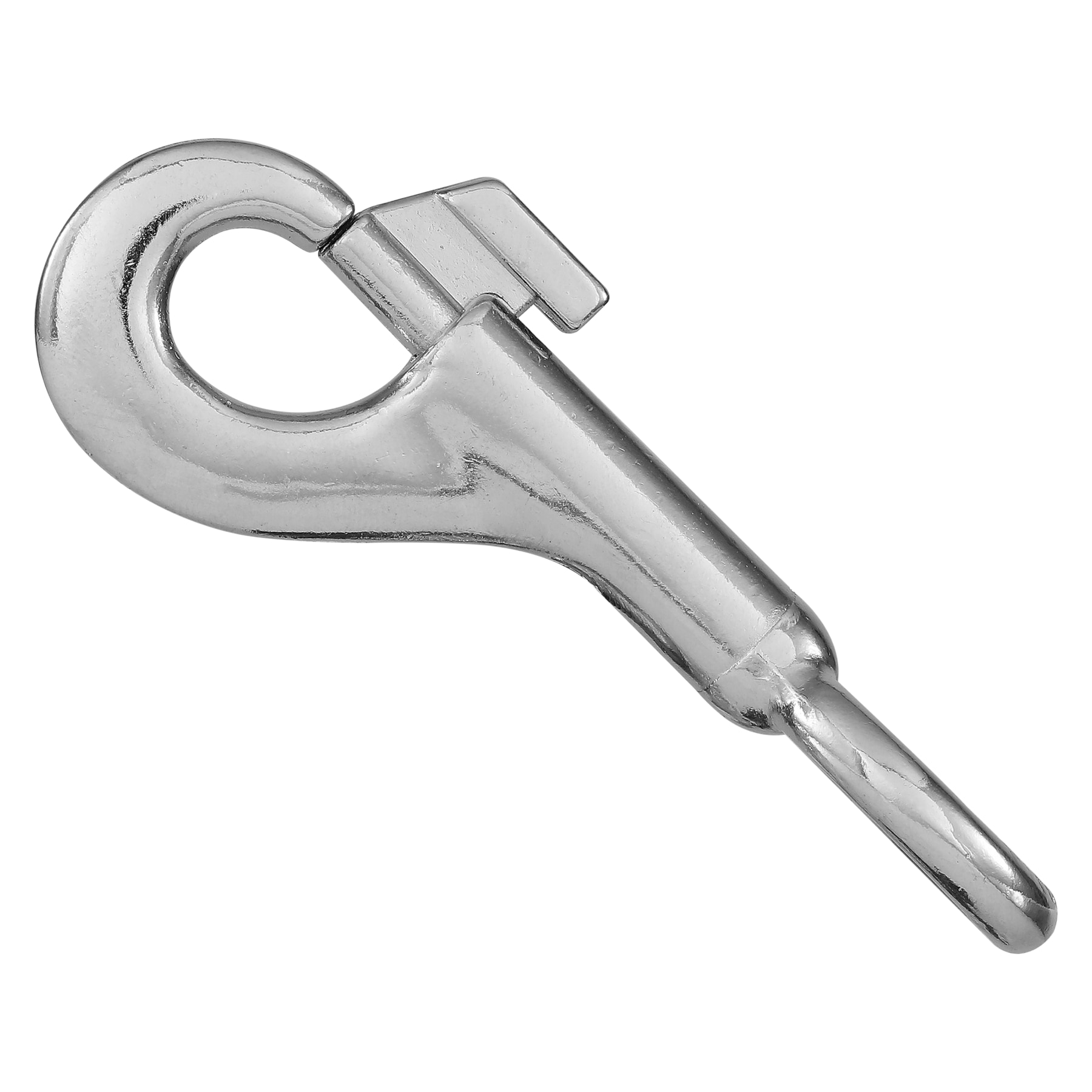 National Hardware 5/8-in x 3-1/4-in Bolt Snap in Nickel Plated | N100-269
