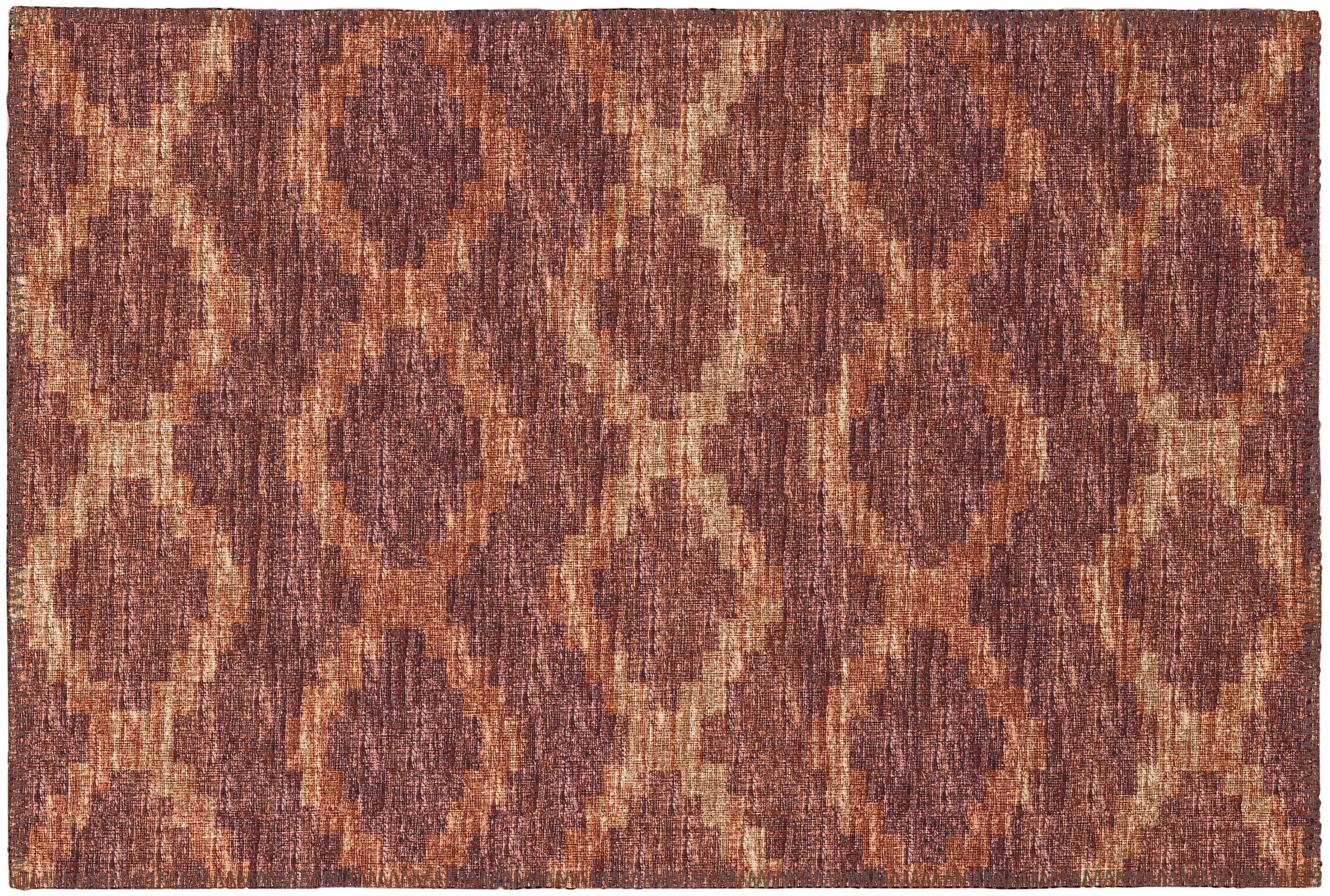 Addison Rugs AYU39CA20X30 Yuma 2 x 3 (ft) Chenille Canyon Rectangular Indoor/Outdoor Geometric Southwestern Machine washable Throw rug