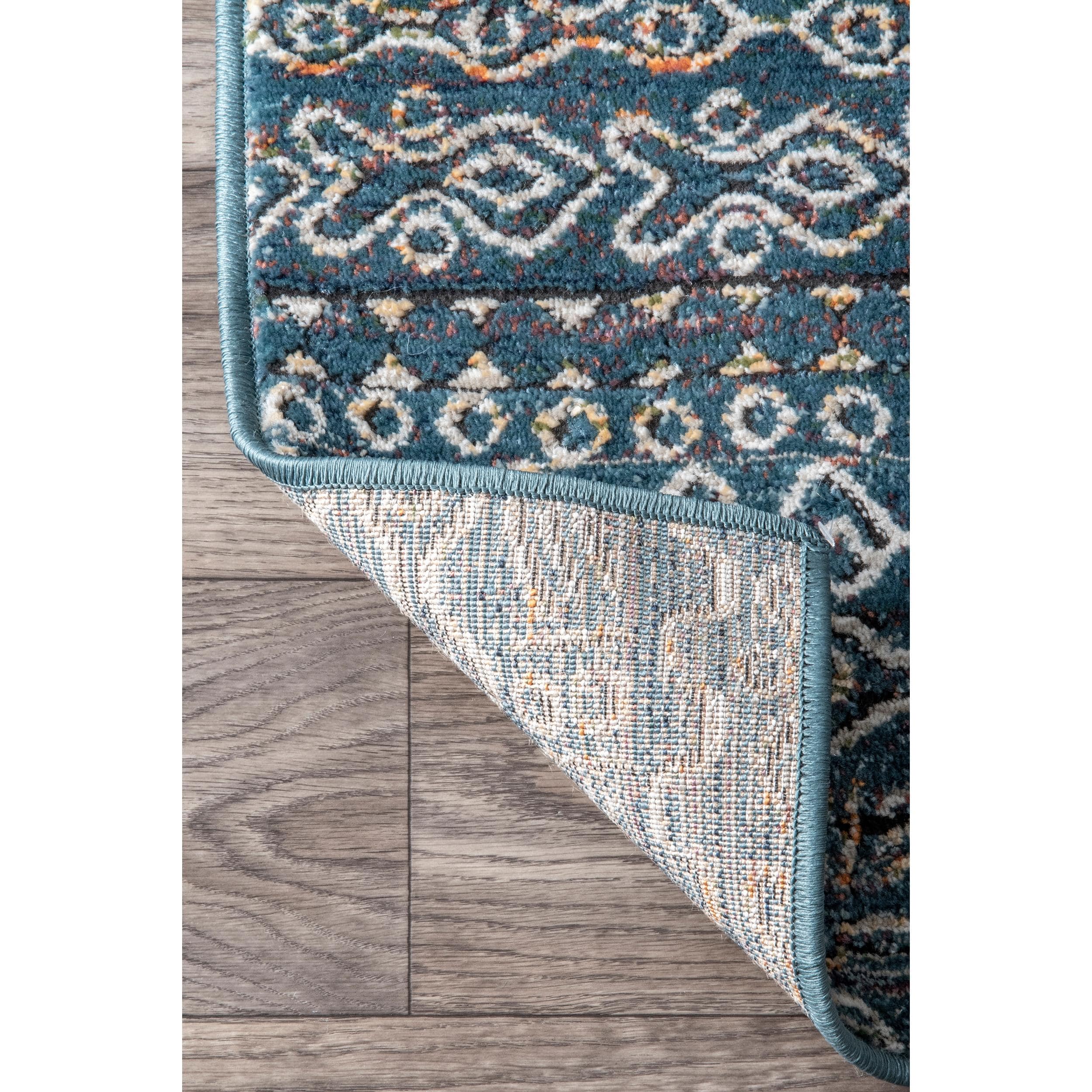 NuLOOM 8 X 10 (ft) Blue Indoor Geometric Area Rug In The Rugs ...