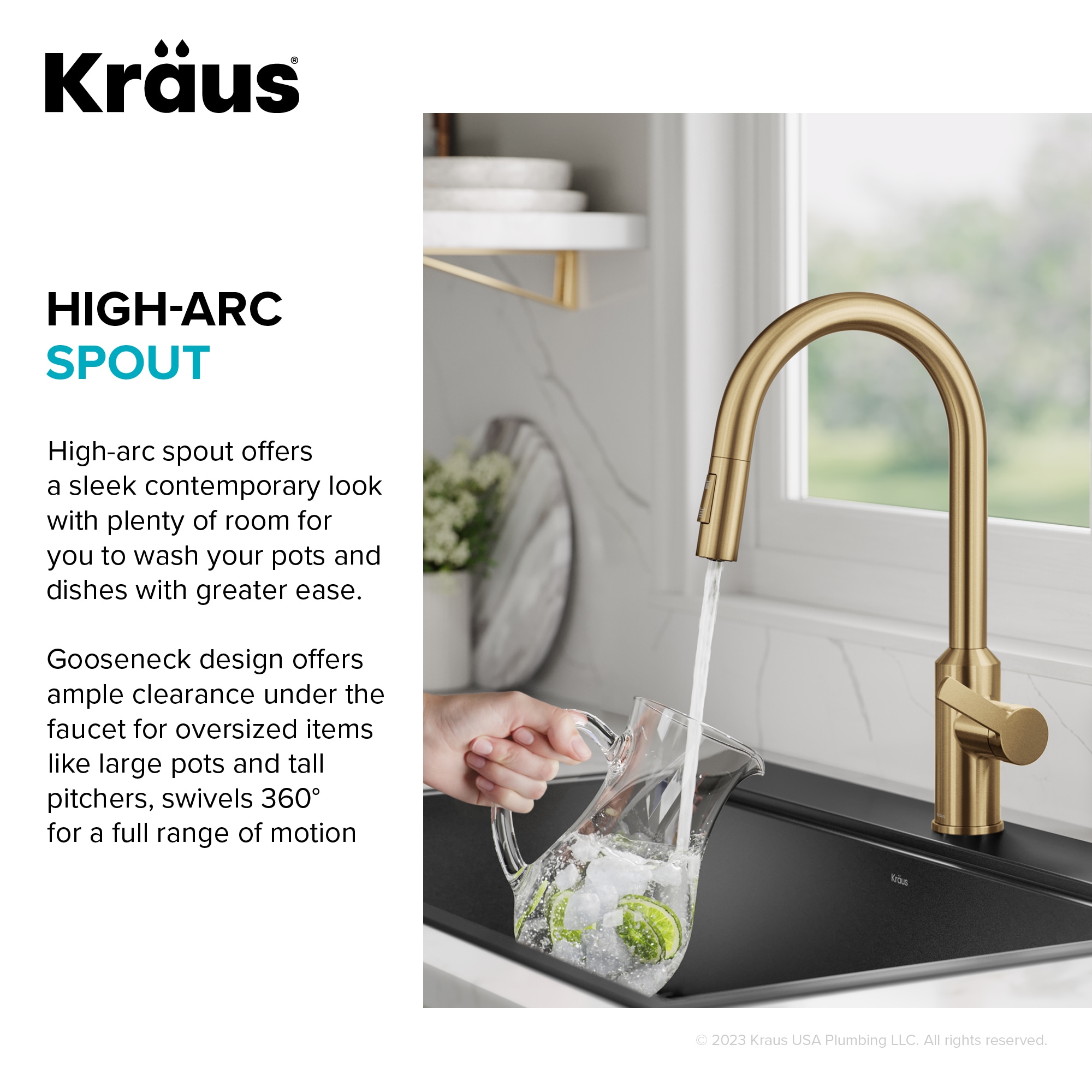 Kraus KSF-2830BB Kitchen-Faucets - View #11