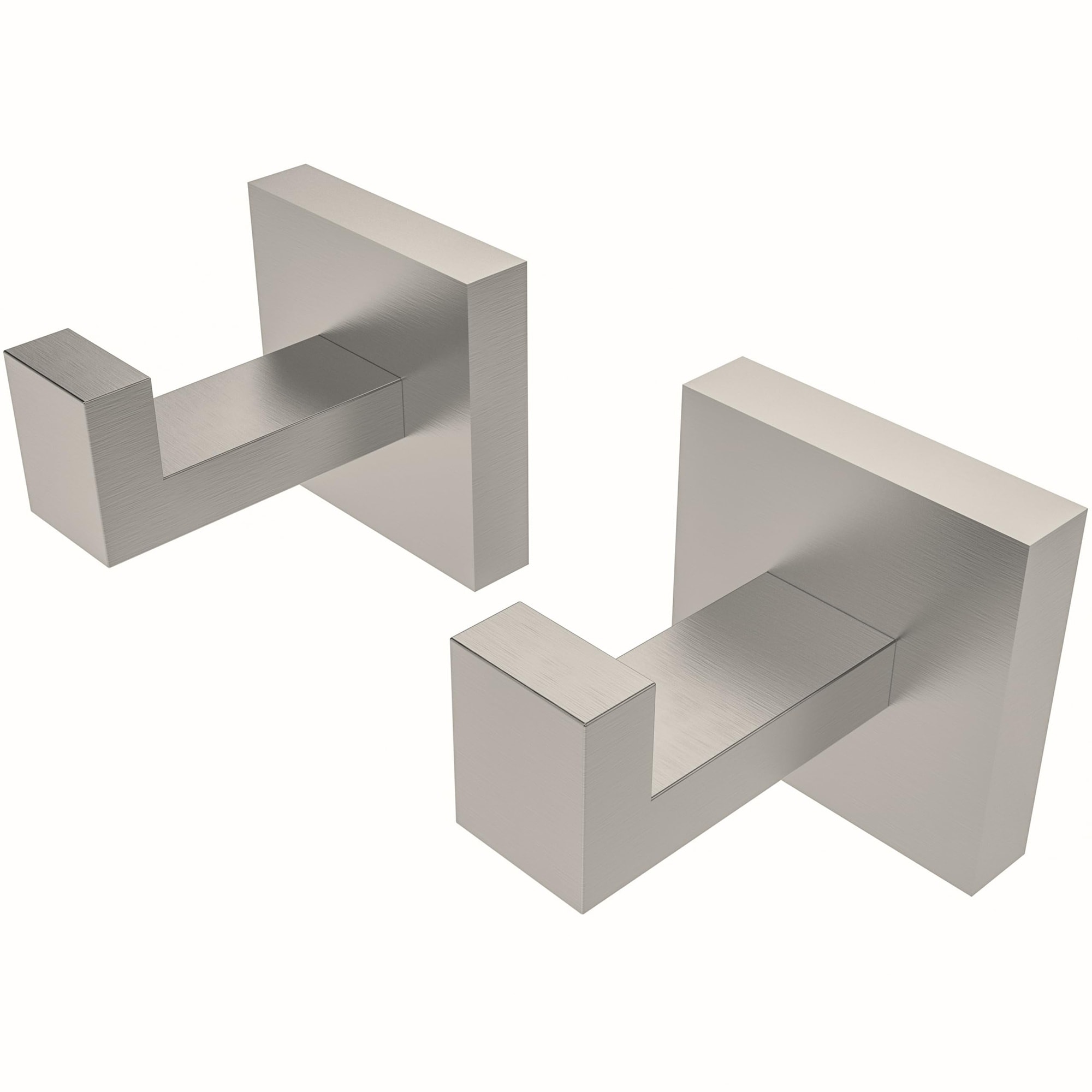 Aoibox -  Heavy Duty Stainless Steel Square Towel Hooks for Bathroom and Kitchen Wall Mount 2 Pac...