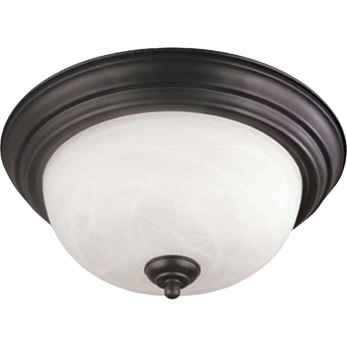 Atlas Lighting and Home - CL11460-BZ Harmony 2 Light 14 inch Painted Bronze Flush Mount Ceiling ...