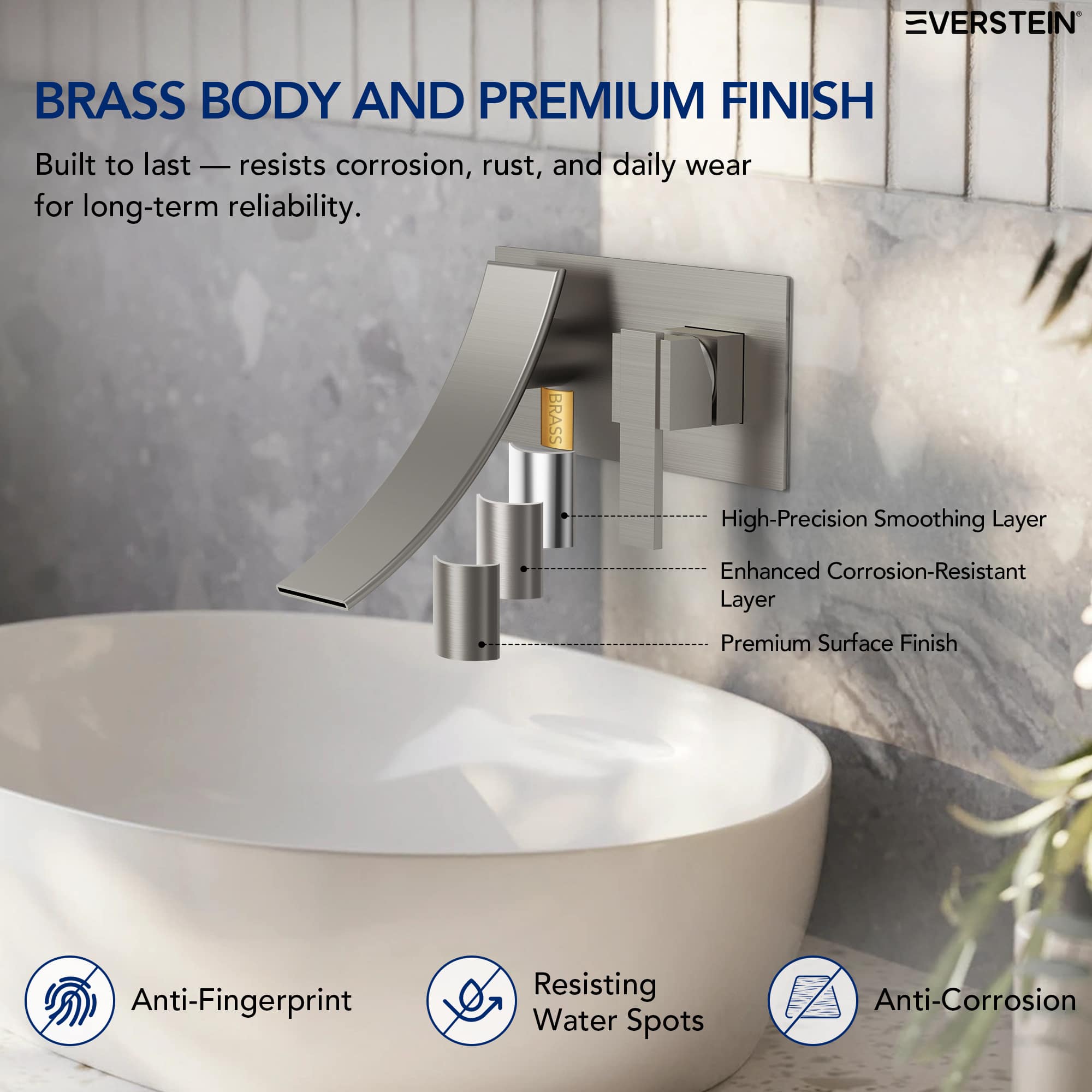 EVERSTEIN SFS-1305B-NK Lavatory-Faucets - View #6