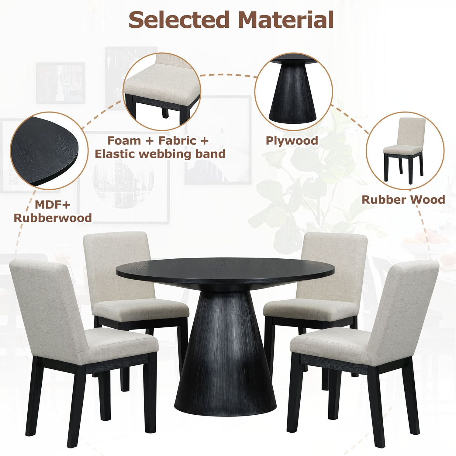 SINOFURN SYA010267WT Dining-Sets - View #18
