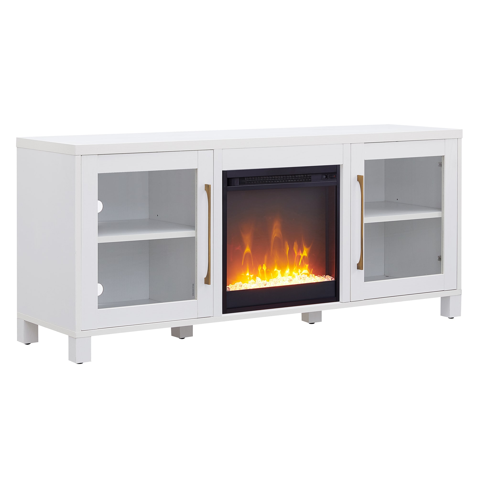 Hailey Home TV1132 Quincy Modern/Contemporary White TV stand ( Accommodates TVs up to 70-in )