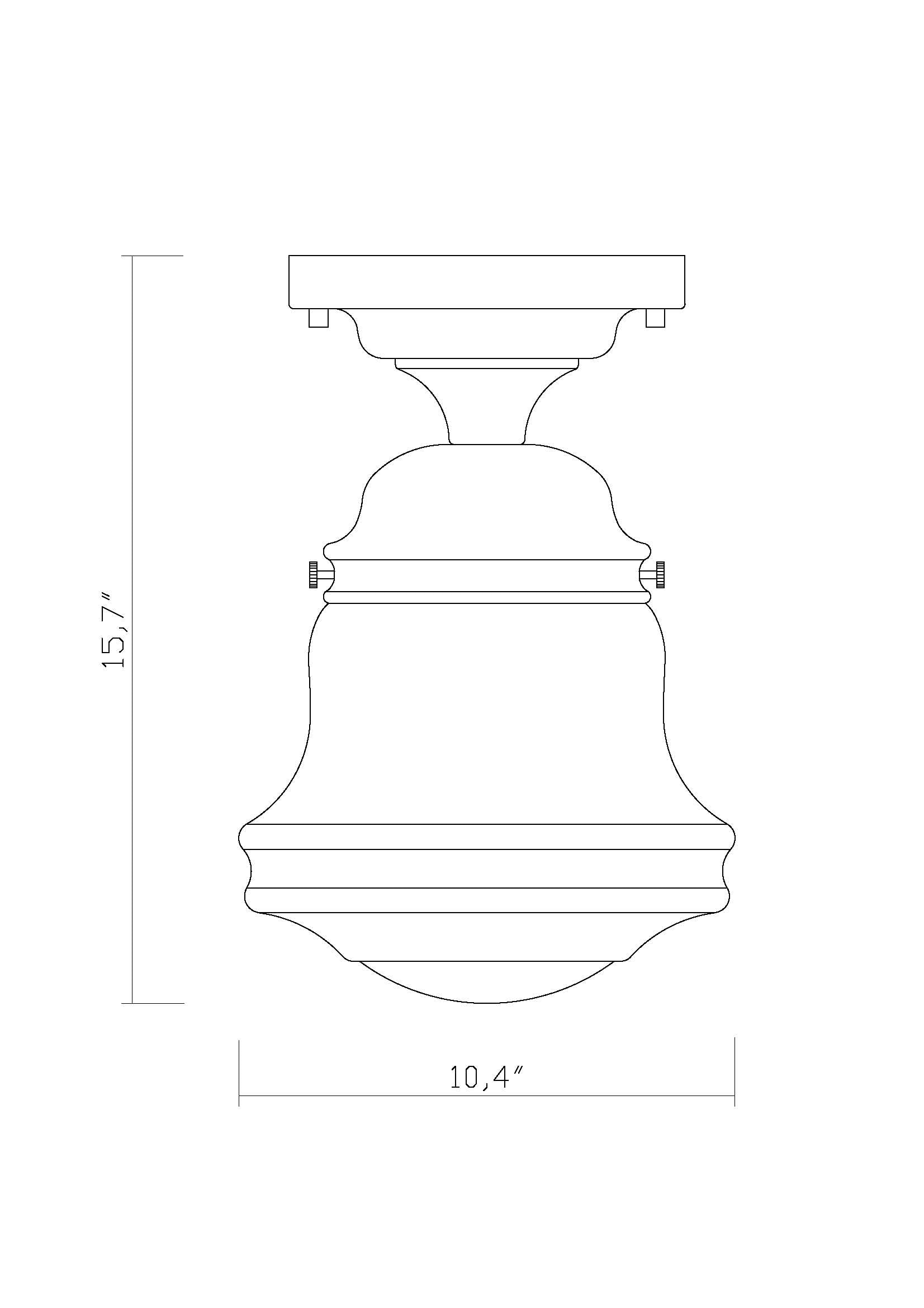 Z-Lite 735F10-HBR flushmounts - View #8