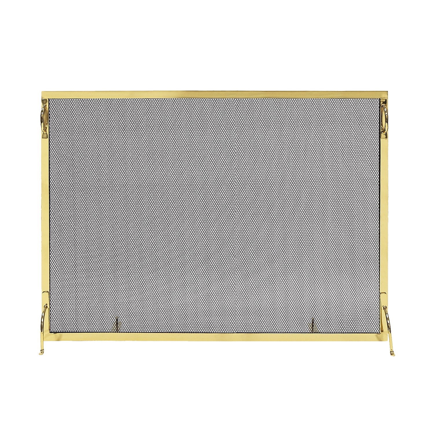 Minuteman International 8-in Polished Brass Iron 1-Panel Flat Fireplace Screen SSM-4433BR Sansujyuku sansujyuku.com