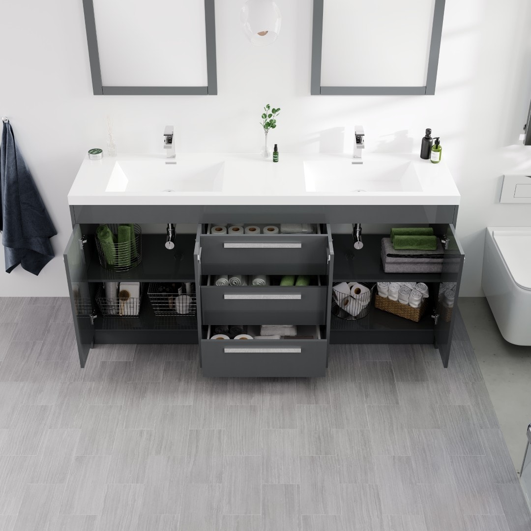 Eviva EVVN1700-8-72GR Bath-Vanity-Combo - View #3