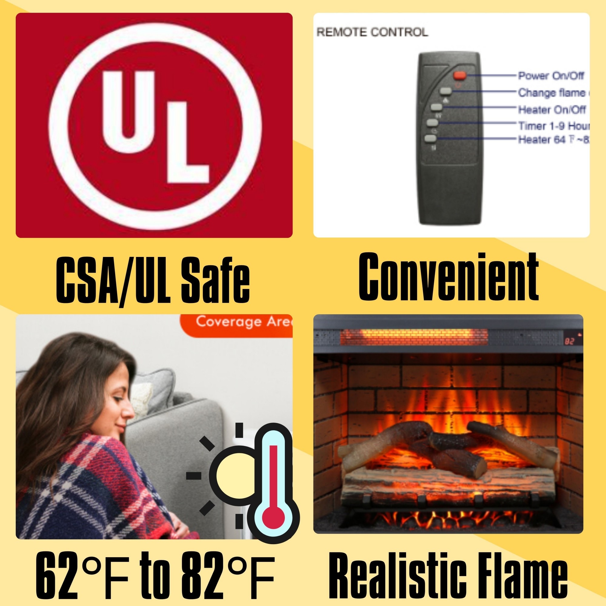 ToolCat MGG3-36-CEMFP Electric-Fireplaces - View #2