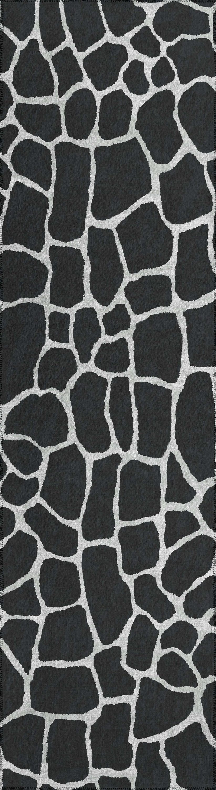 Addison Rugs ASF34SH2X8 Safari 2 x 8 (ft) Chenille Shadow Rectangular Indoor/Outdoor Animal print Bohemian/Eclectic Machine washable Runner rug