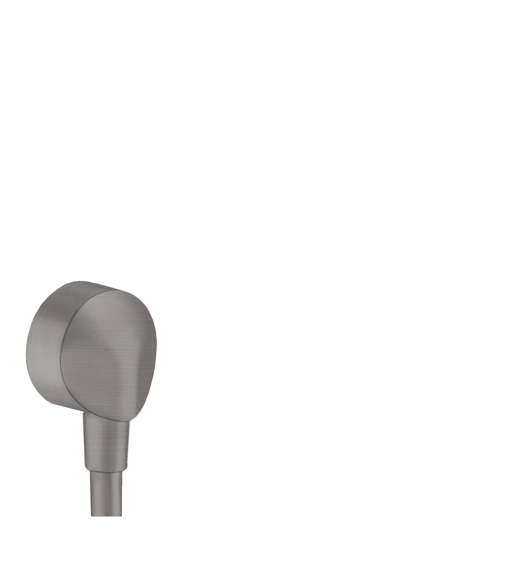 Hansgrohe 27458343 FixFit Brushed Black Chrome 1.5-in Universal Shower Wall union