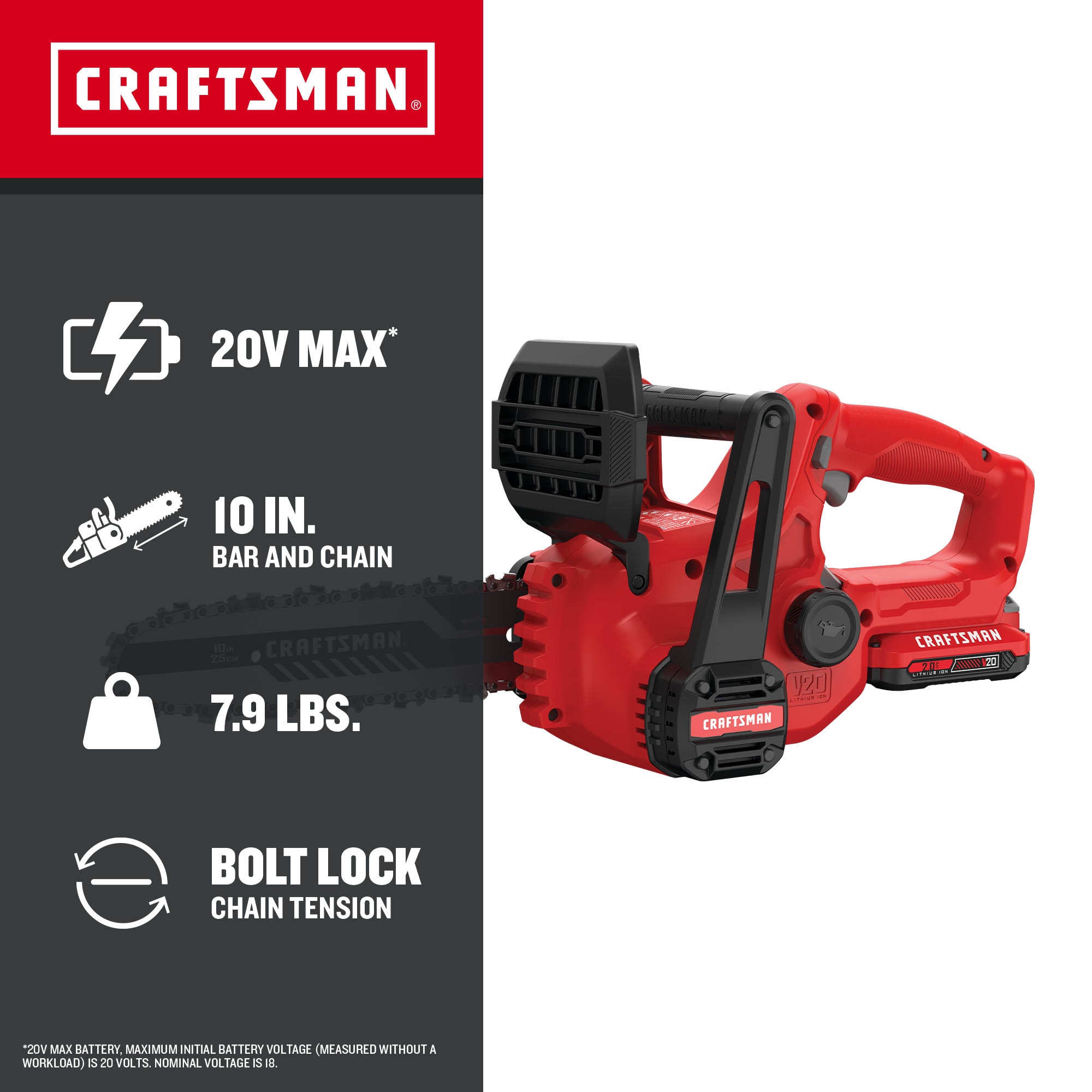 CRAFTSMAN CMCCS610D1 Cordless-Chainsaw - View #2