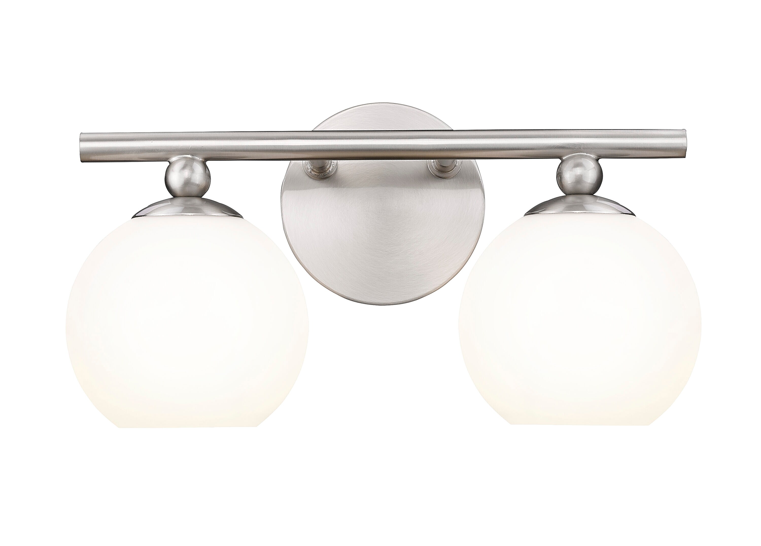 Z-Lite 1100-2V-BN Neoma 13.5-in 2 -Light Brushed Nickel Modern/contemporary Vanity light