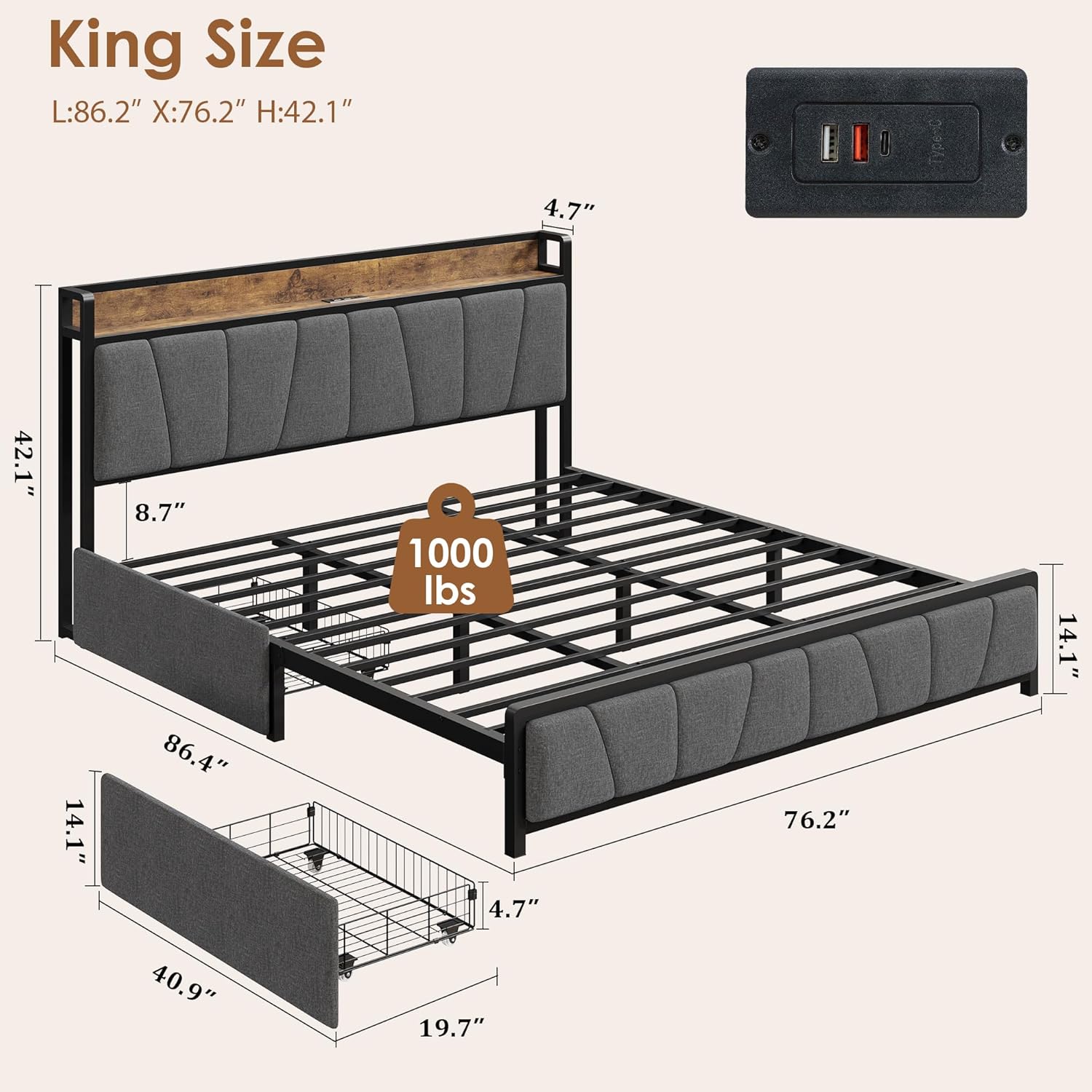 Qeetex LHF-BED-PHO-10VU7YU1 beds - View #2