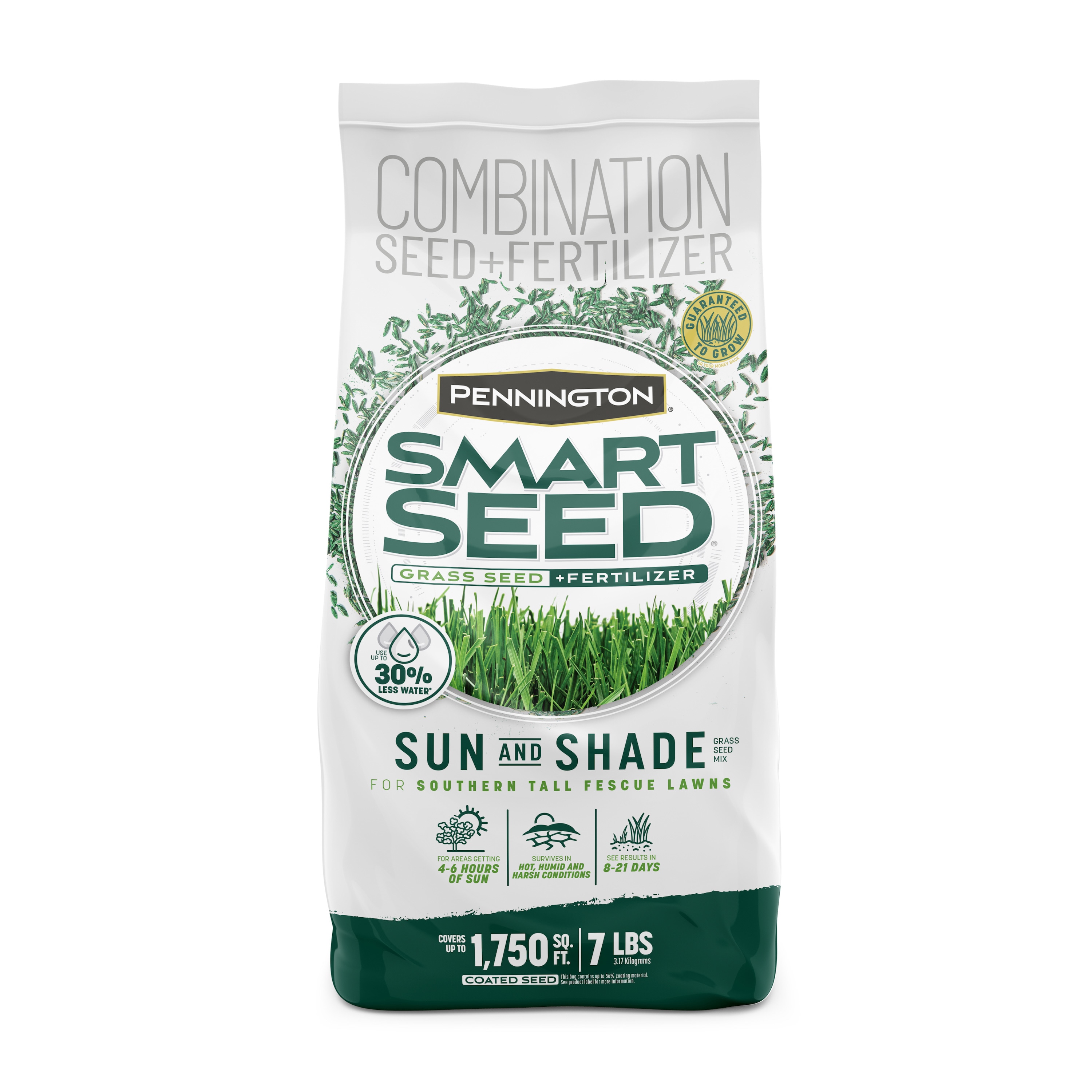 Pennington 2149602282 Smart Seed Sun and Shade South 7-lb Mixture/Blend Grass Seed