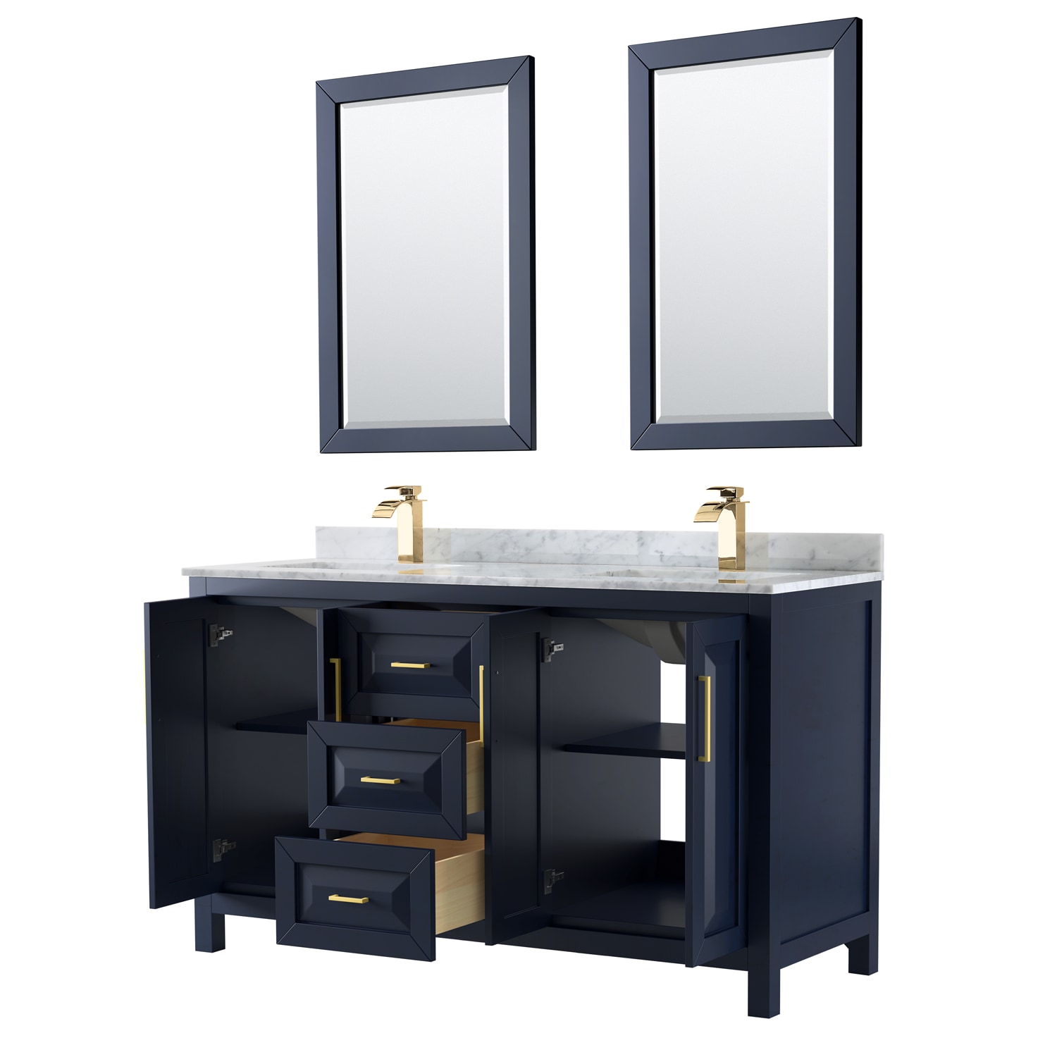 Wyndham Collection WCV252560DBLCMUNSM24 Bath-Vanity-Combo - View #2