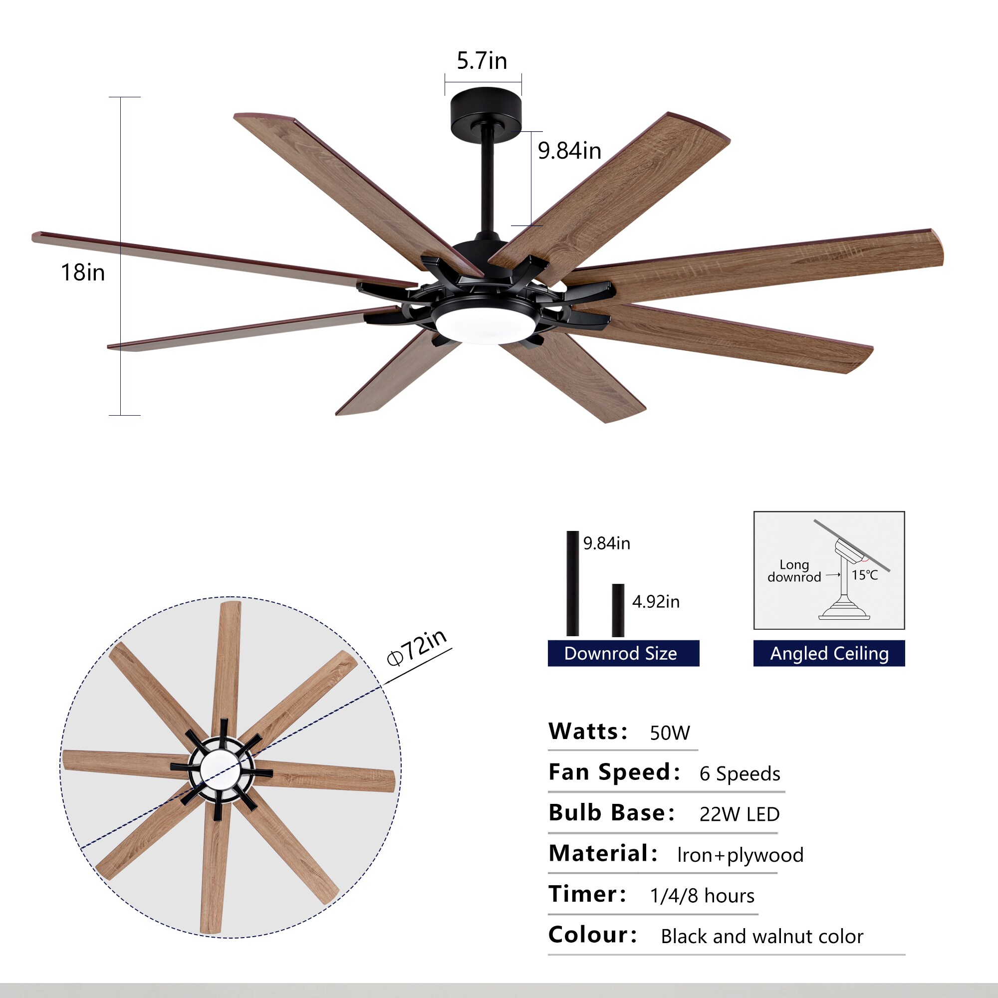 JUSHUA MT-1P406728 Ceiling-Fans - View #13