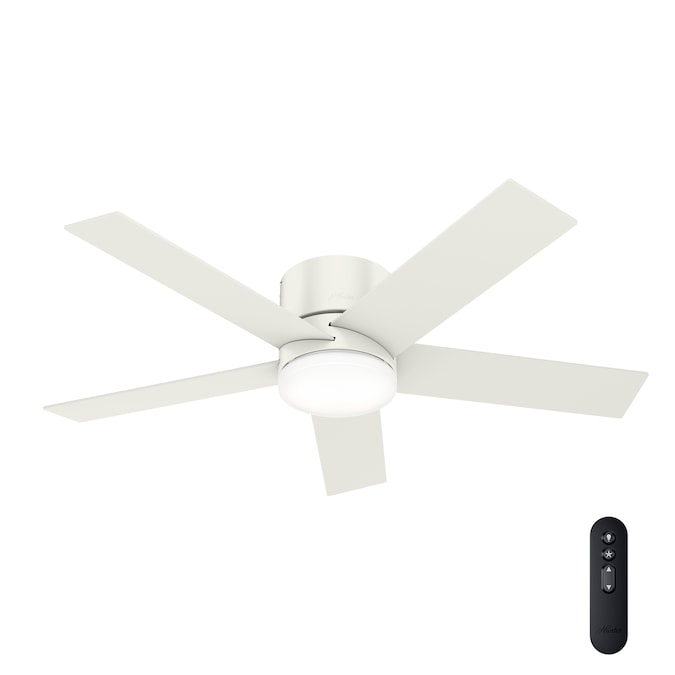 Led Indoor Flush Mount Ceiling Fan With, Flush Mount Ceiling Fan With Remote White