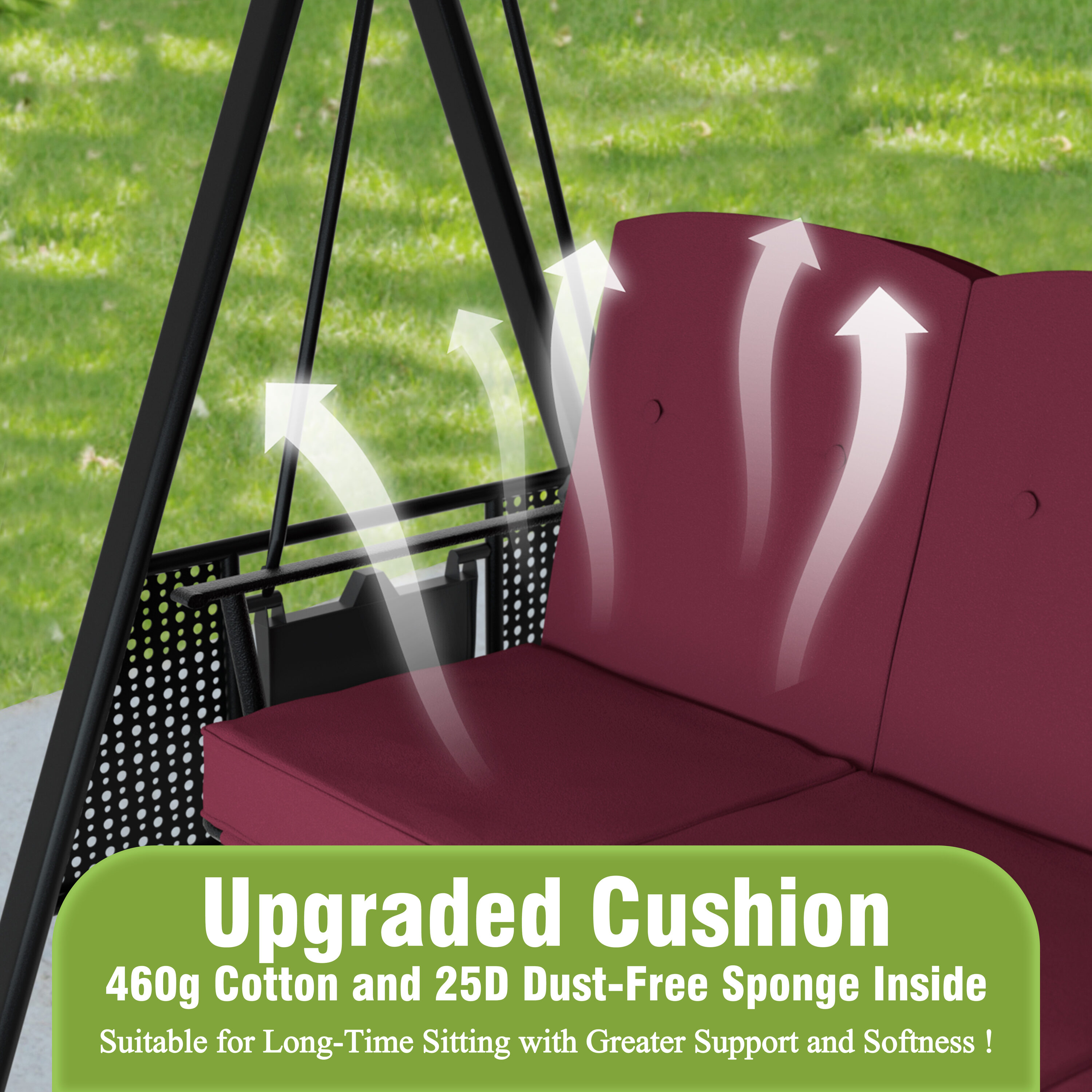 VEIKOUS PG0210-02-19RE Swing-Gliders - View #3