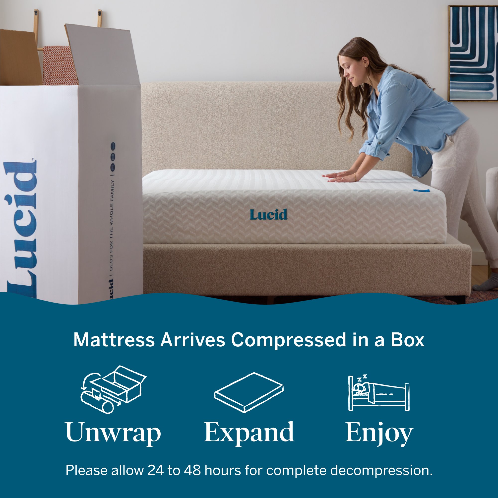 LUCID Comfort Collection LUCC10FF30GF Mattresses-Boxsprings - View #6
