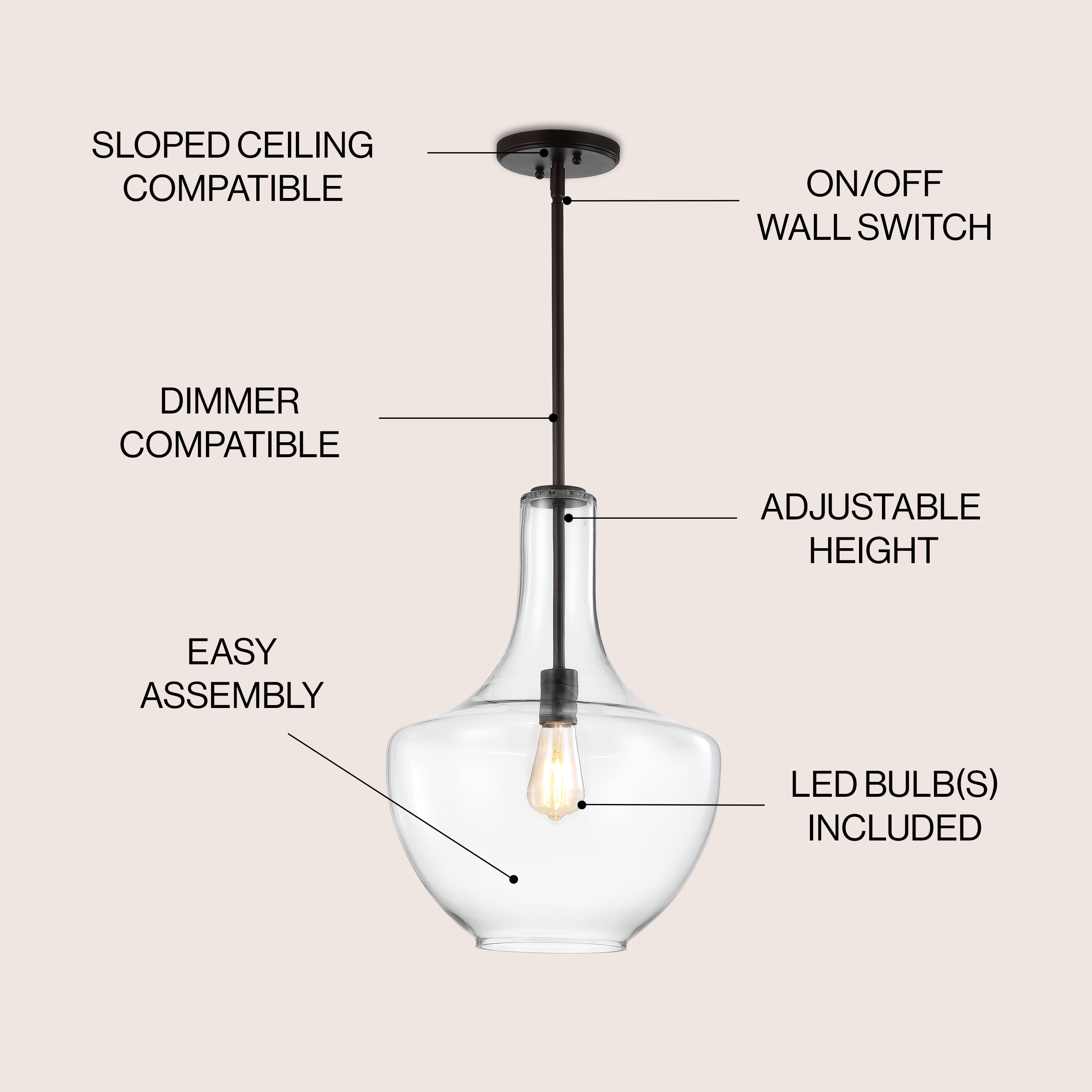 JONATHAN  Y JYL6401B Pendant-Lights - View #3