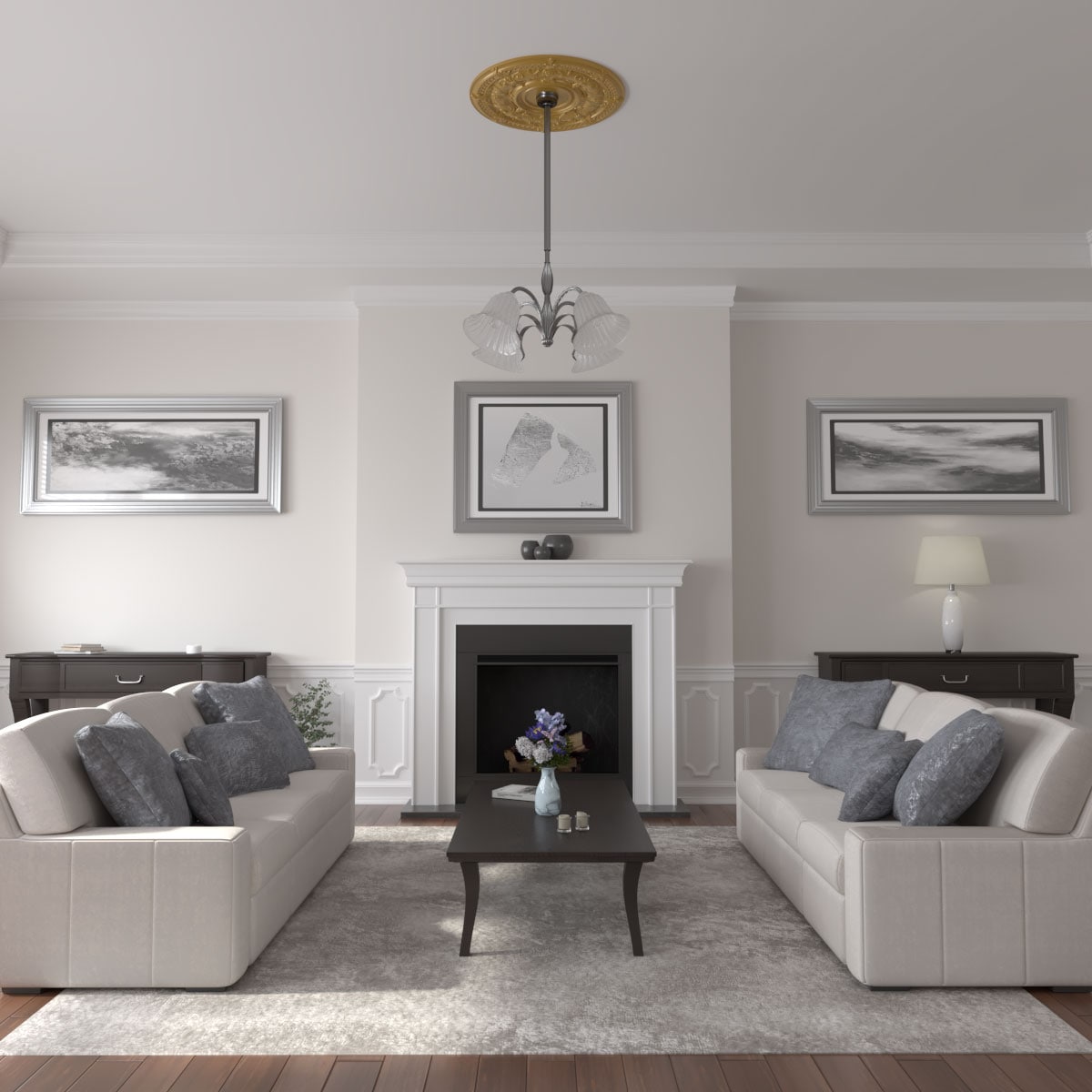 Ekena Millwork CM33DAIGS Ceiling-Medallions - View #4
