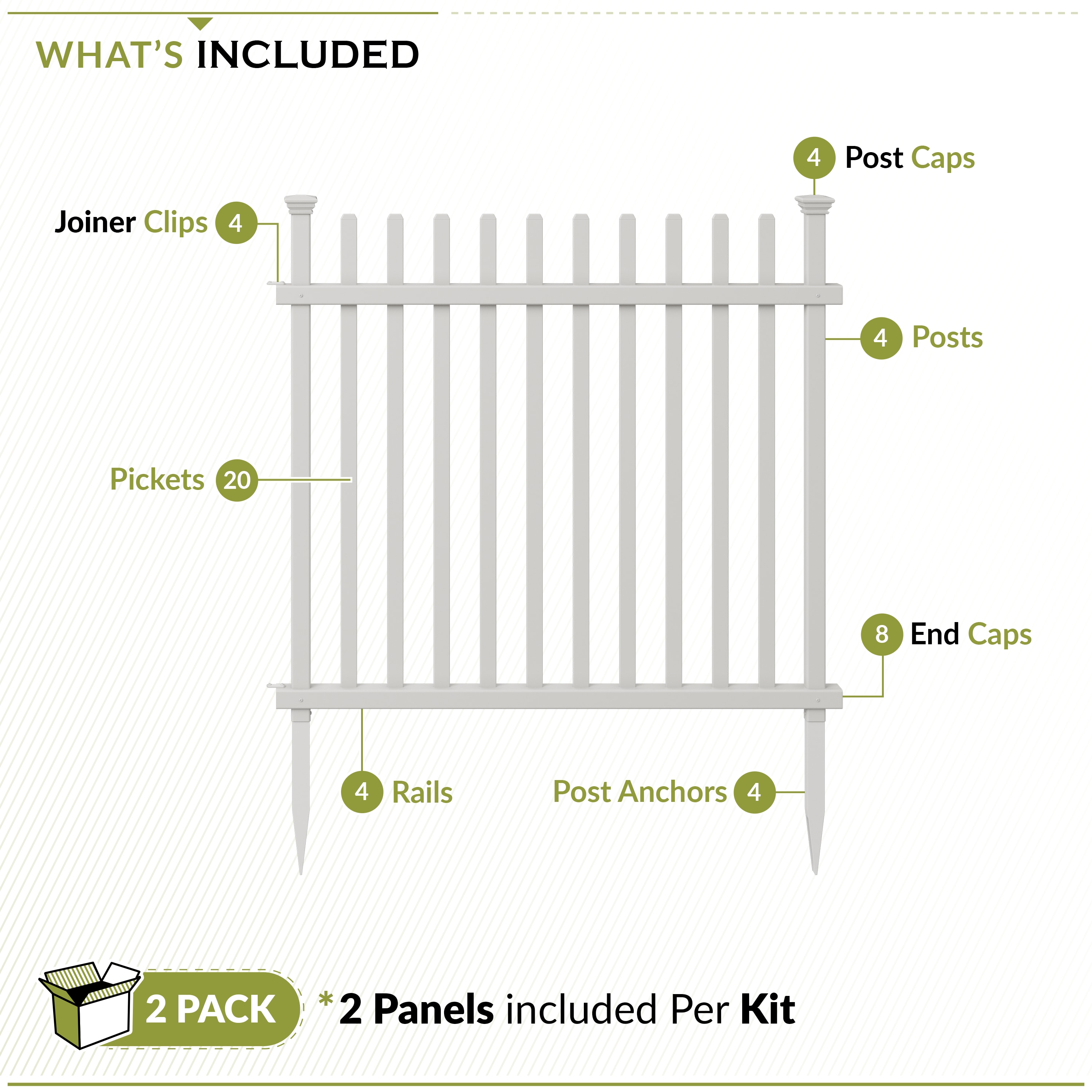 Zippity Outdoor Products ZP19057 Vinyl-Fence-Panels - View #5