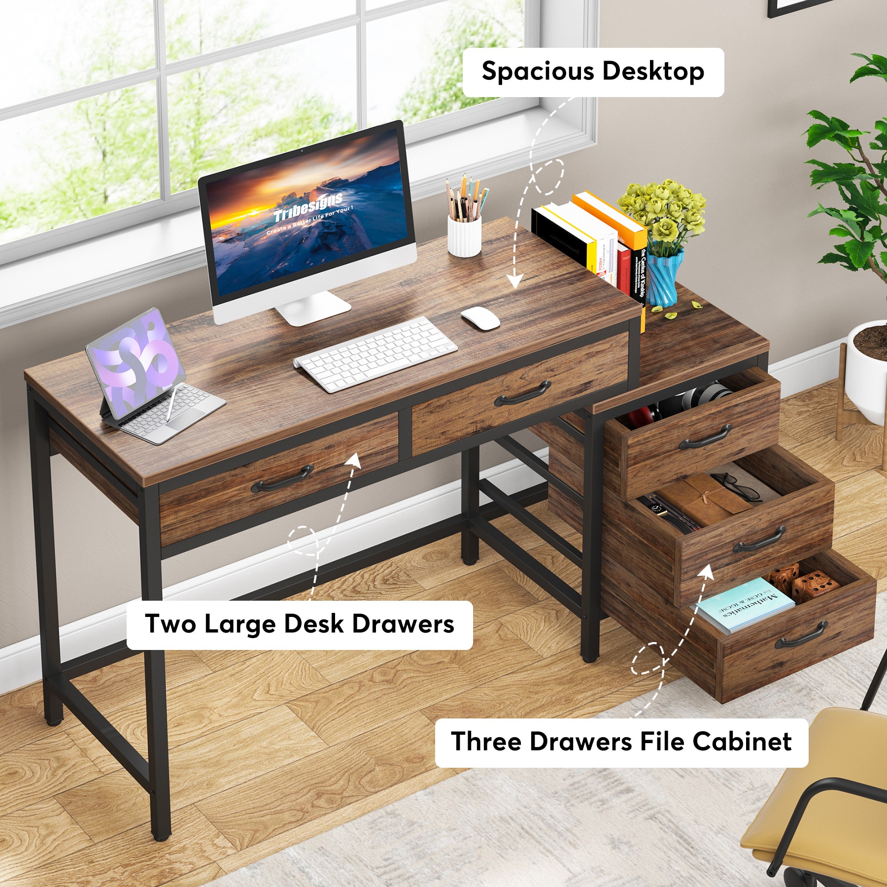 Fnova LWTJ-JW0390X Office-Tables - View #4